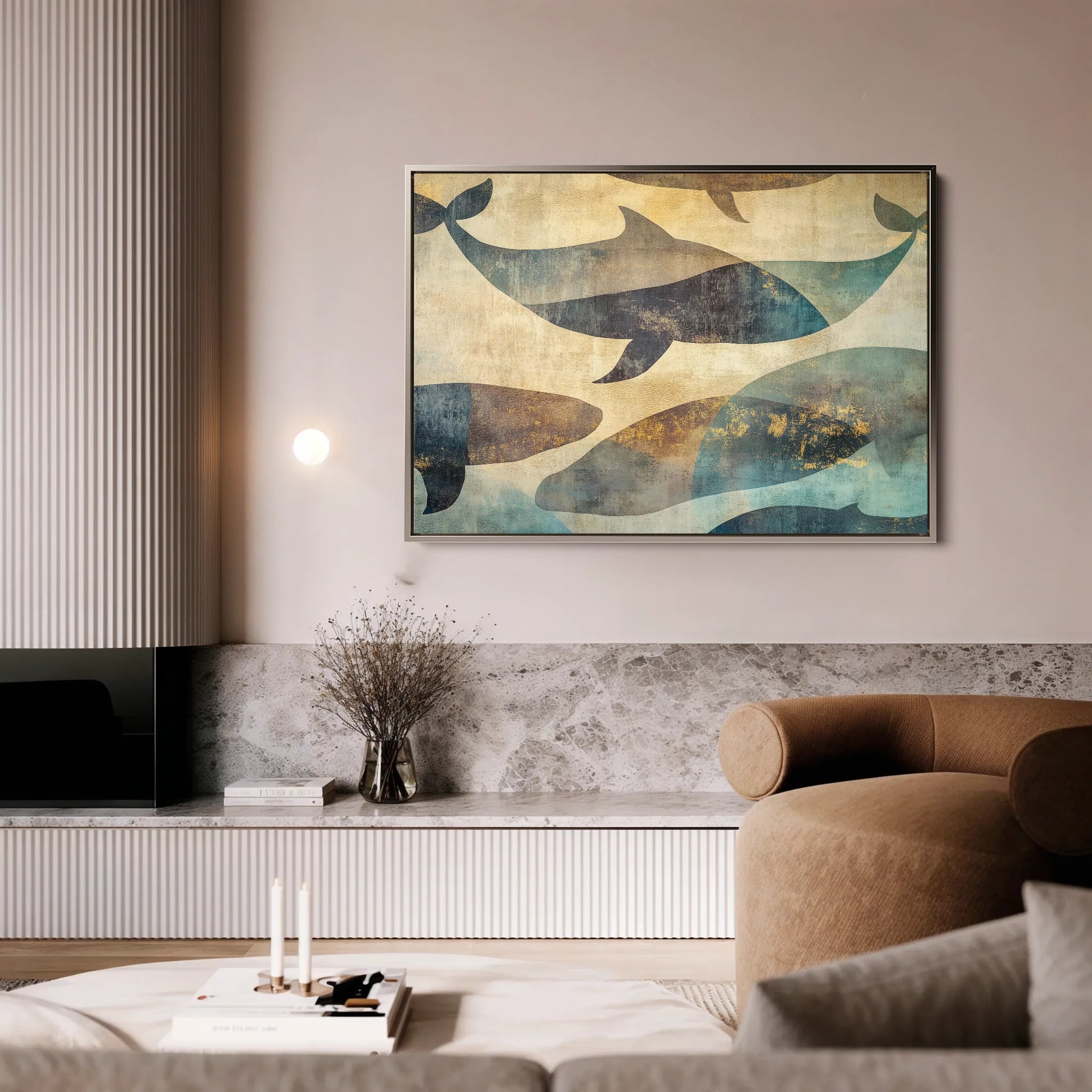Animals 001 Canvas Art 18" x 24" / 45 x 60 cm / Black