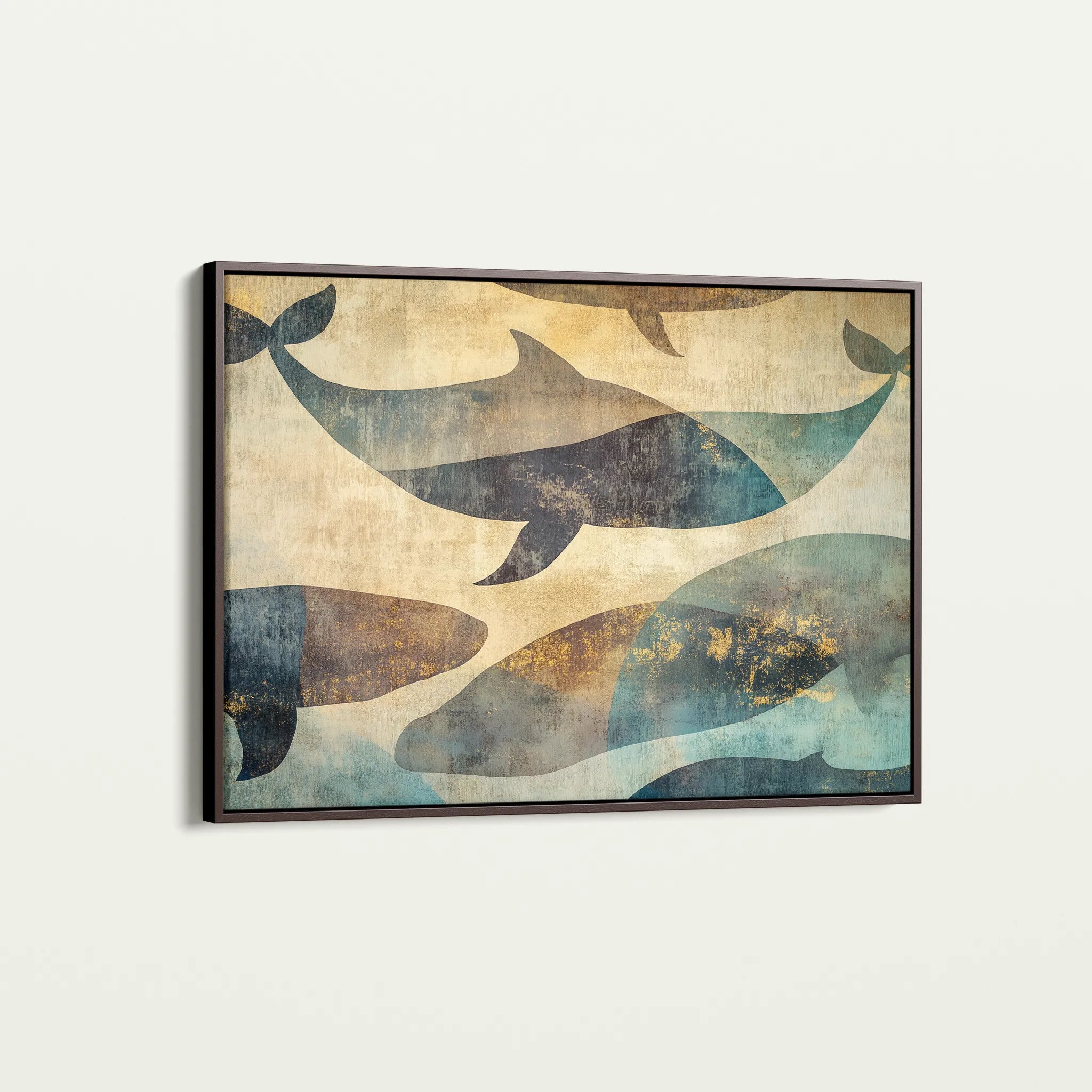 Animals 001 Canvas Art 18" x 24" / 45 x 60 cm / Black
