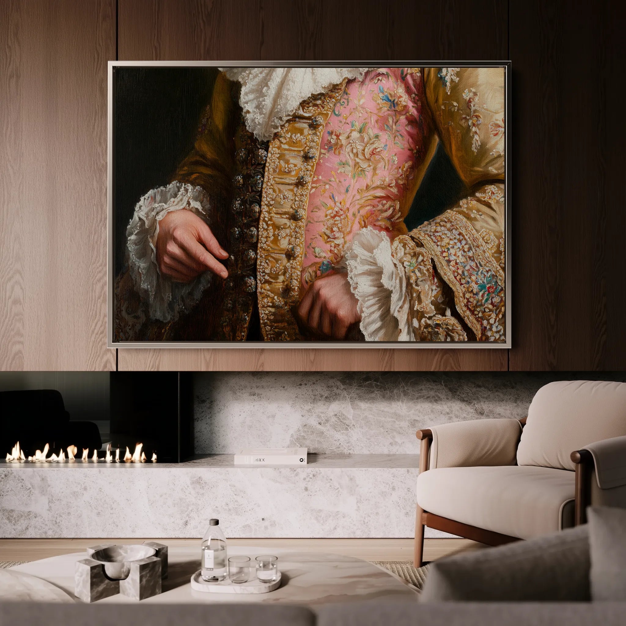 Classic 001 Canvas Art 18" x 24" / 45 x 60 cm / Black