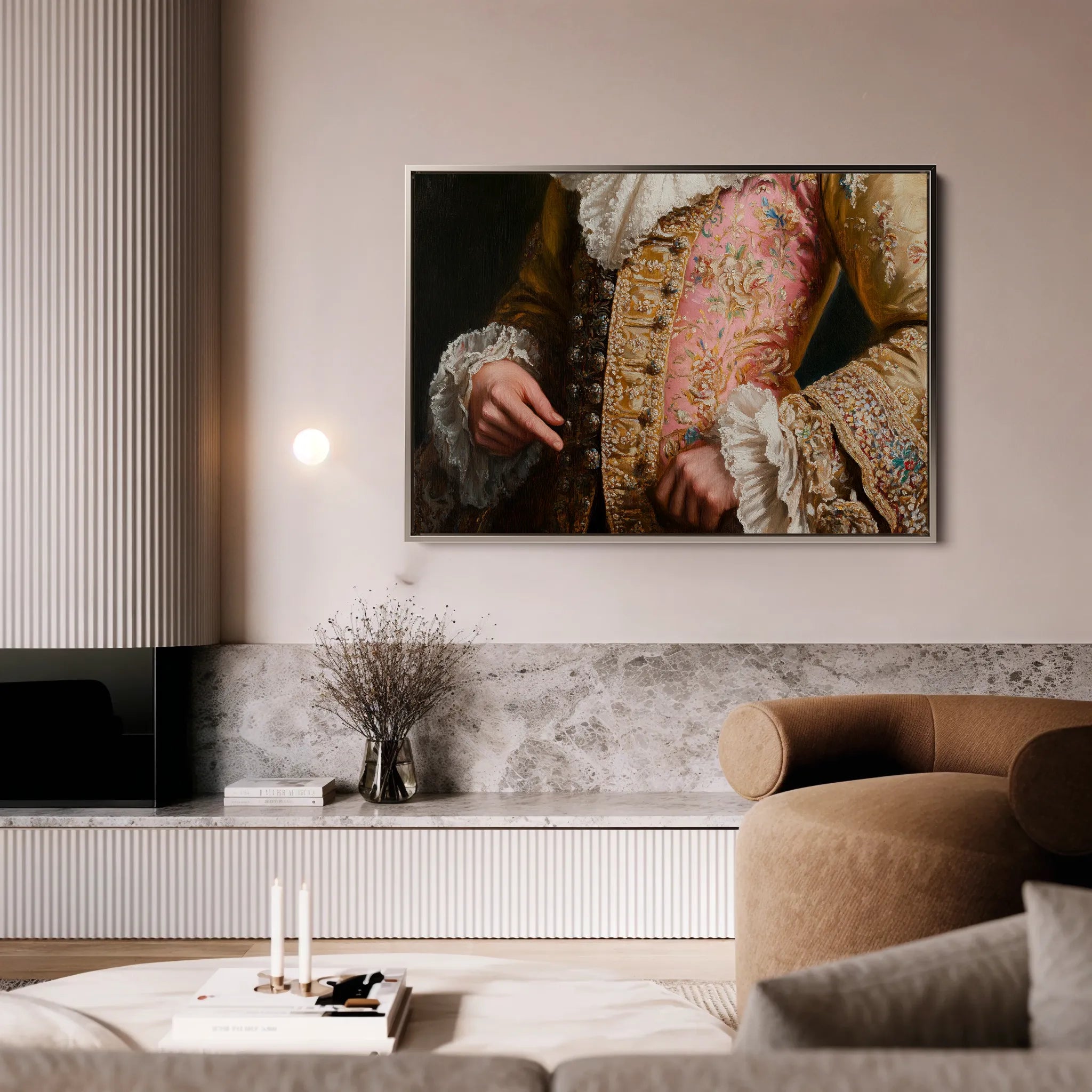 Classic 001 Canvas Art 18" x 24" / 45 x 60 cm / Black
