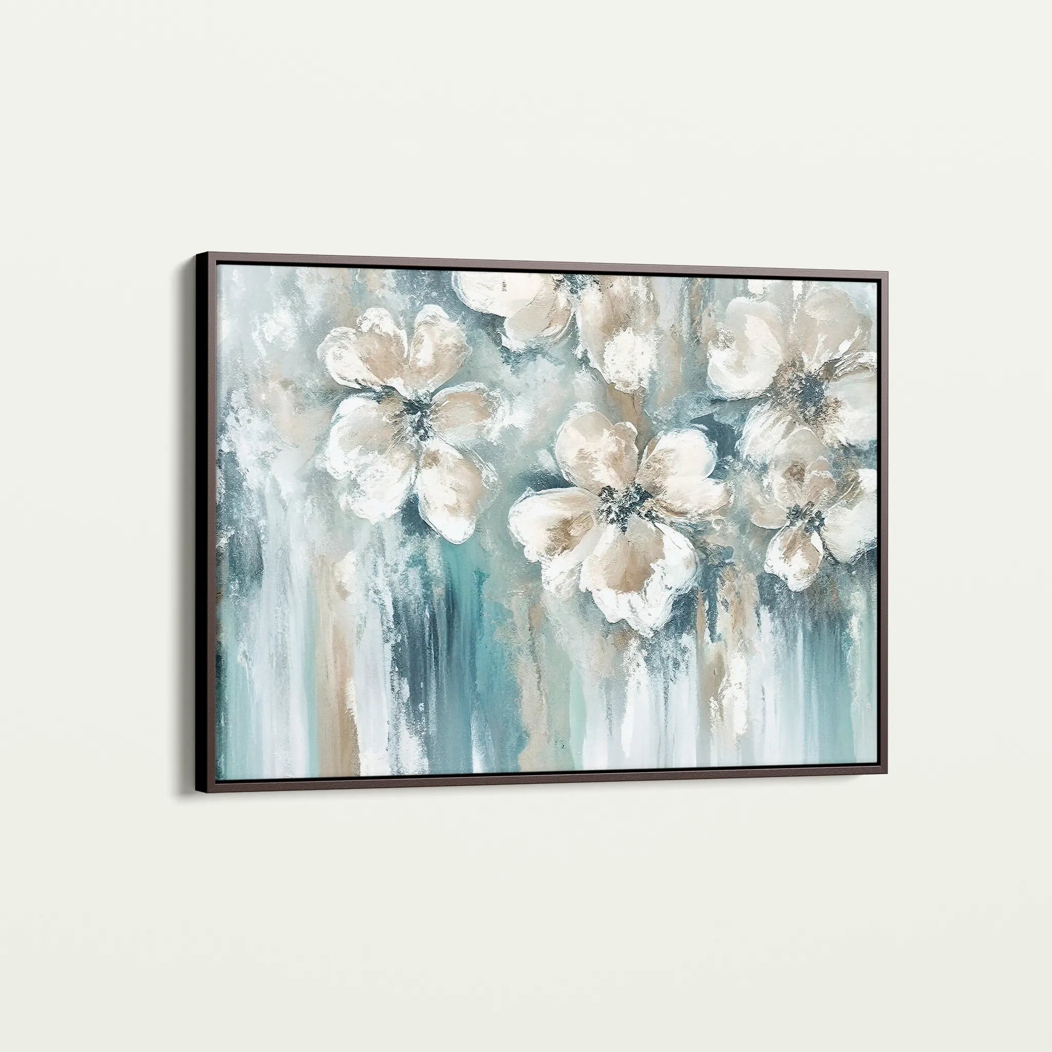 Floral 001 Canvas Art 18" x 24" / 45 x 60 cm / Black