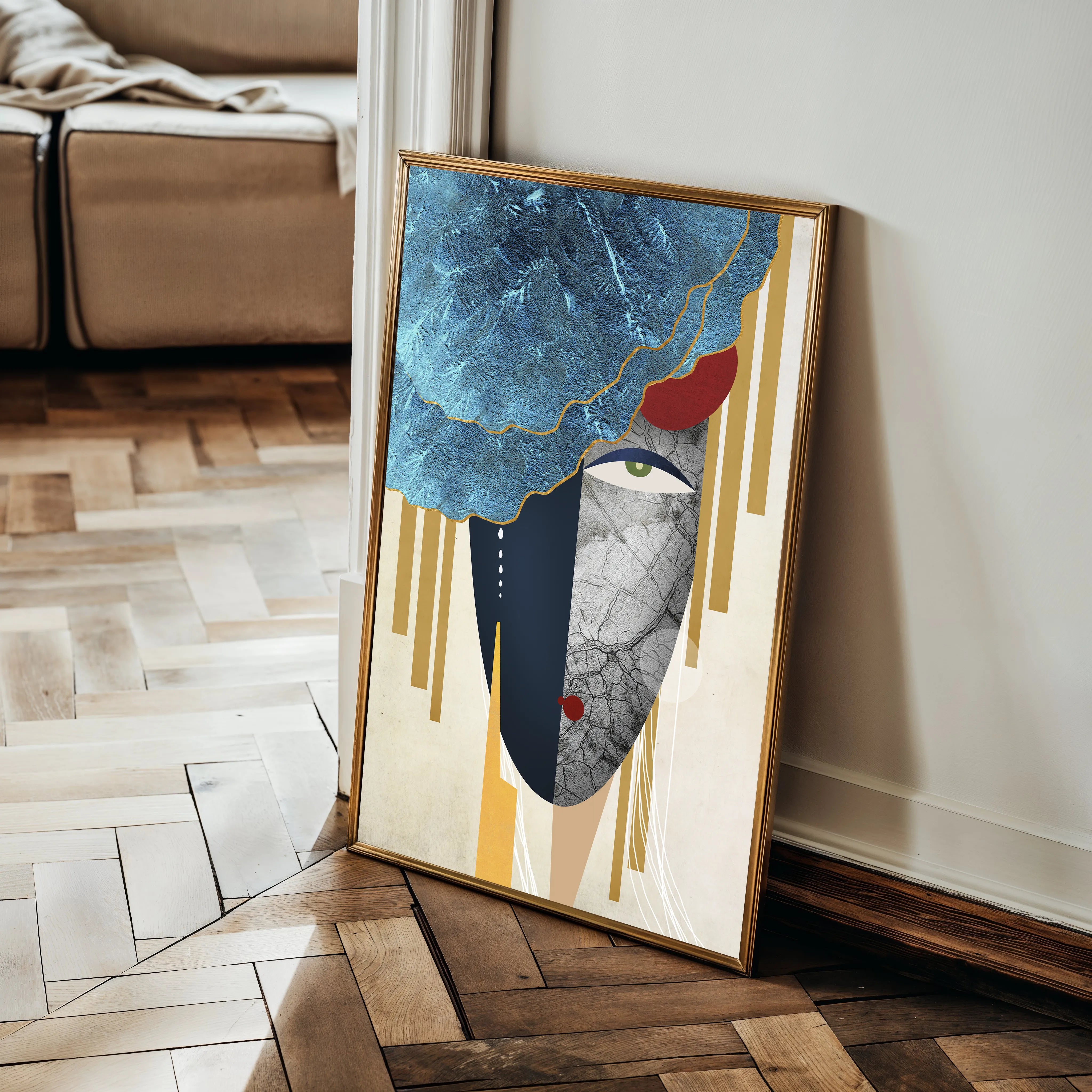 Portrait 001 Canvas Art 18" x 24" / 45 x 60 cm / Black