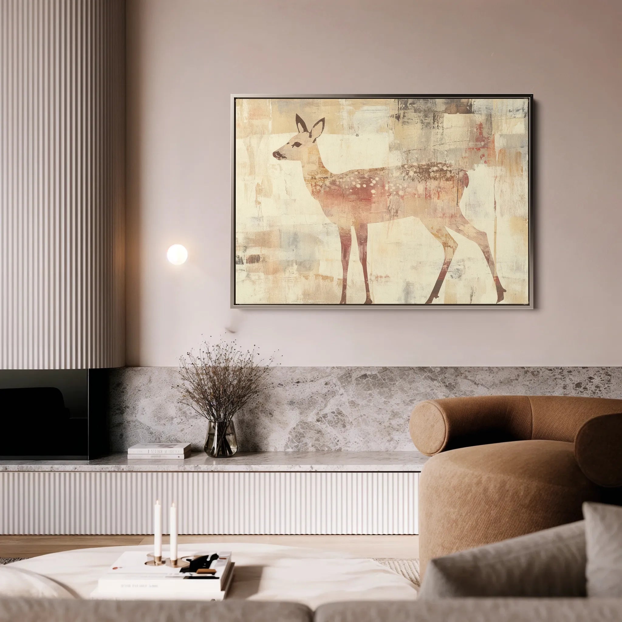 Animals 002 Canvas Art 18" x 24" / 45 x 60 cm / Black