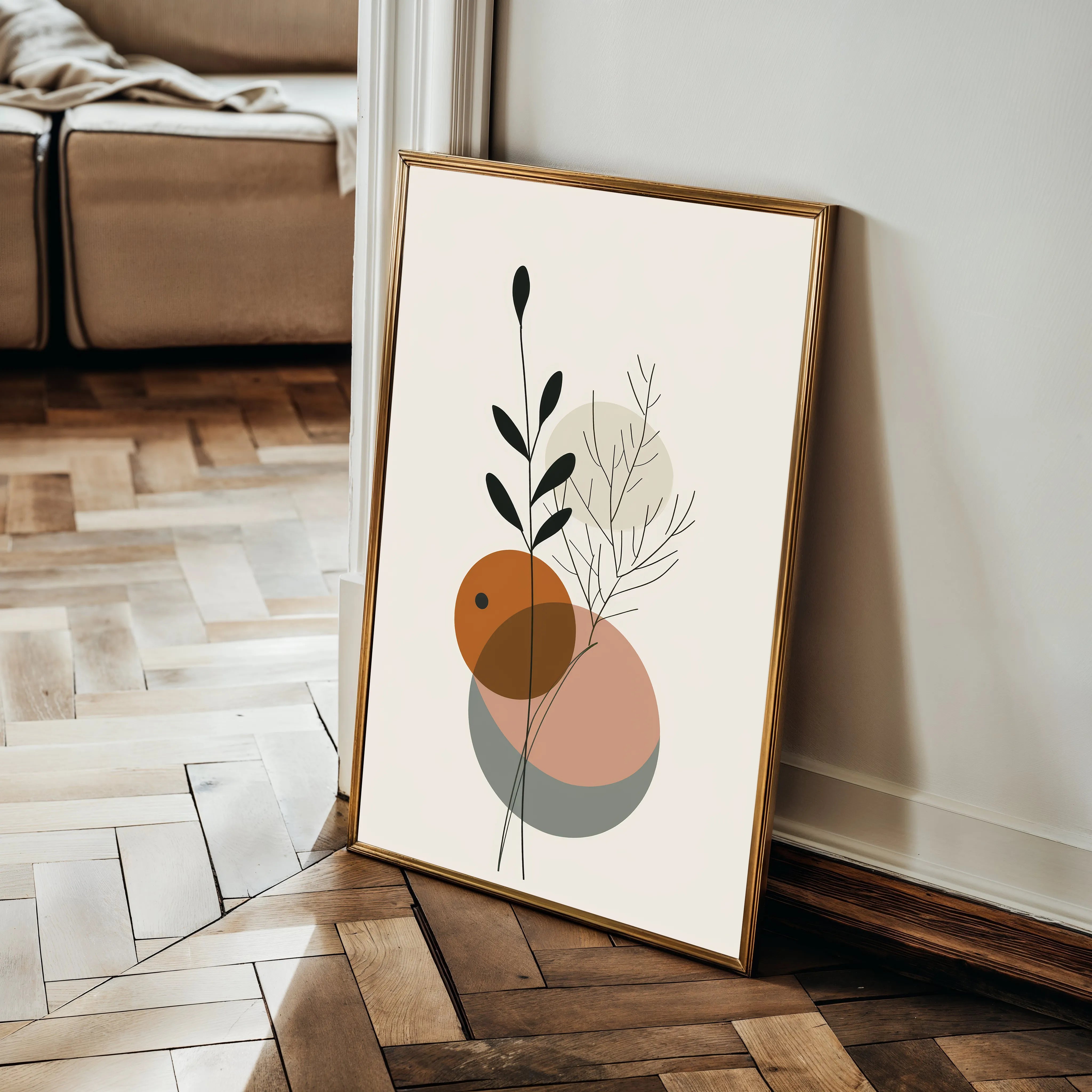 Boho 002 Canvas Art 18" x 24" / 45 x 60 cm / Black