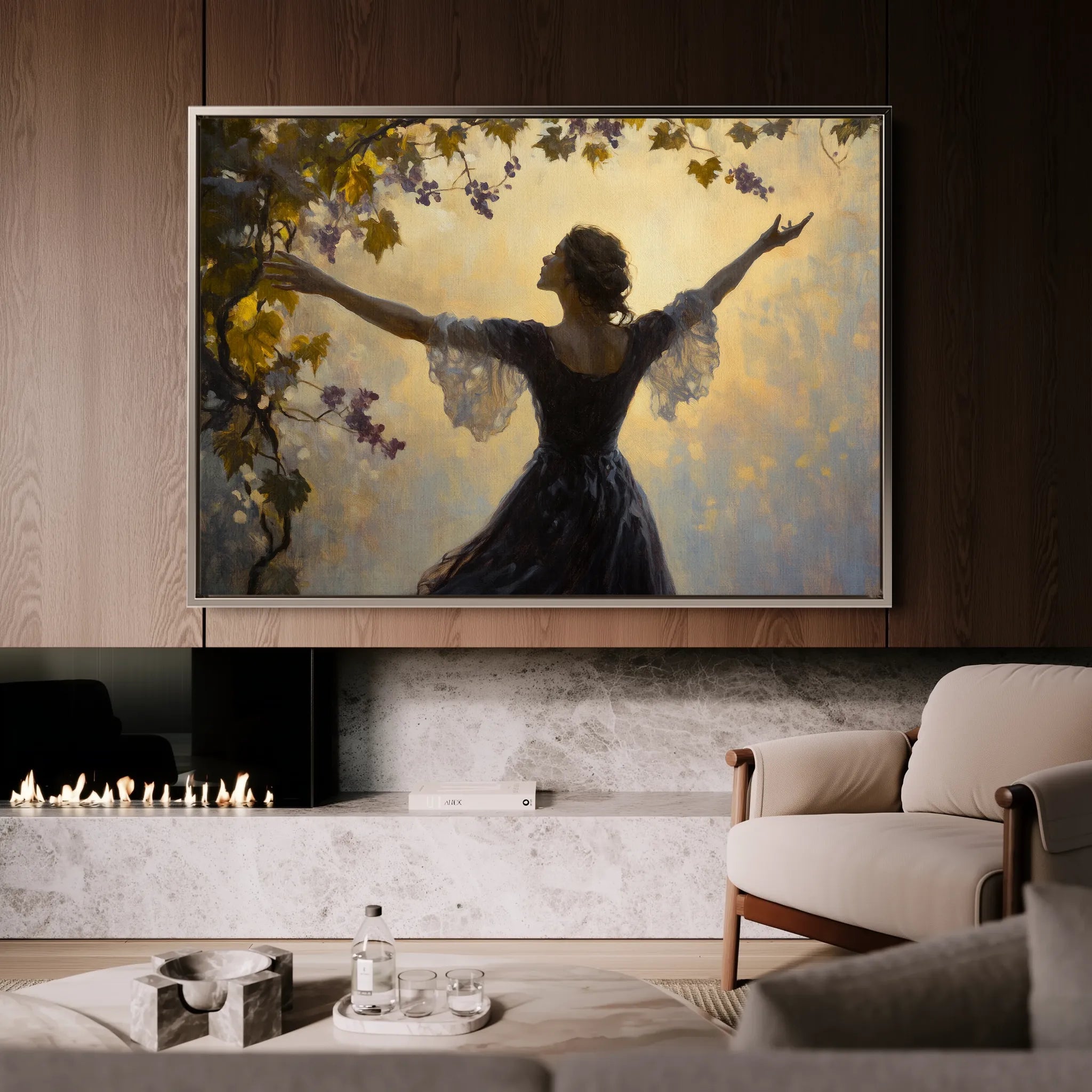 Classic 002 Canvas Art 18" x 24" / 45 x 60 cm / Black