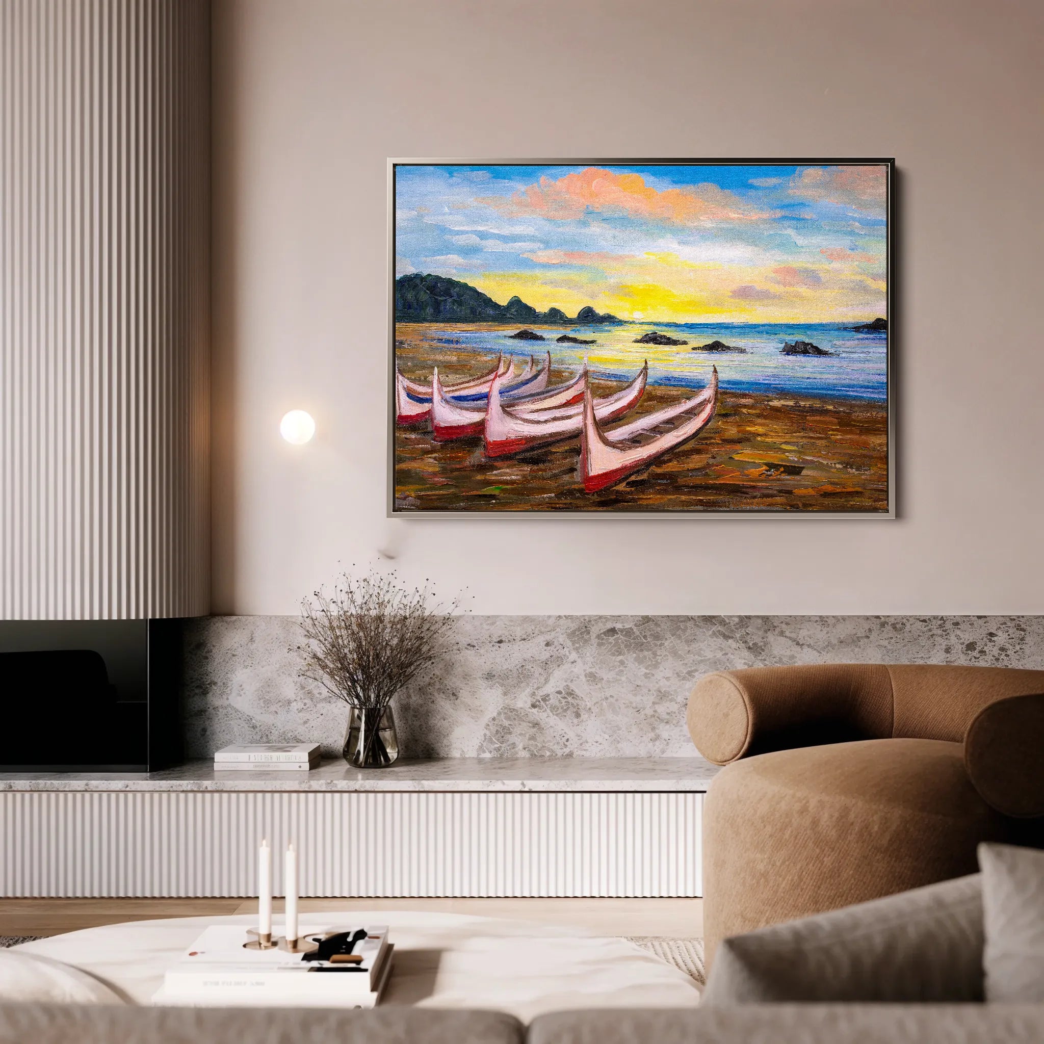Landscape 002 Canvas Art 18" x 24" / 45 x 60 cm / Black