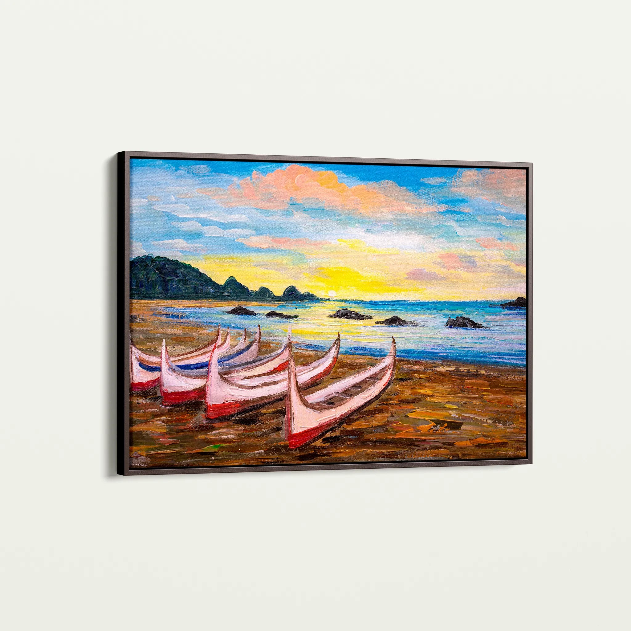 Landscape 002 Canvas Art 18" x 24" / 45 x 60 cm / Black