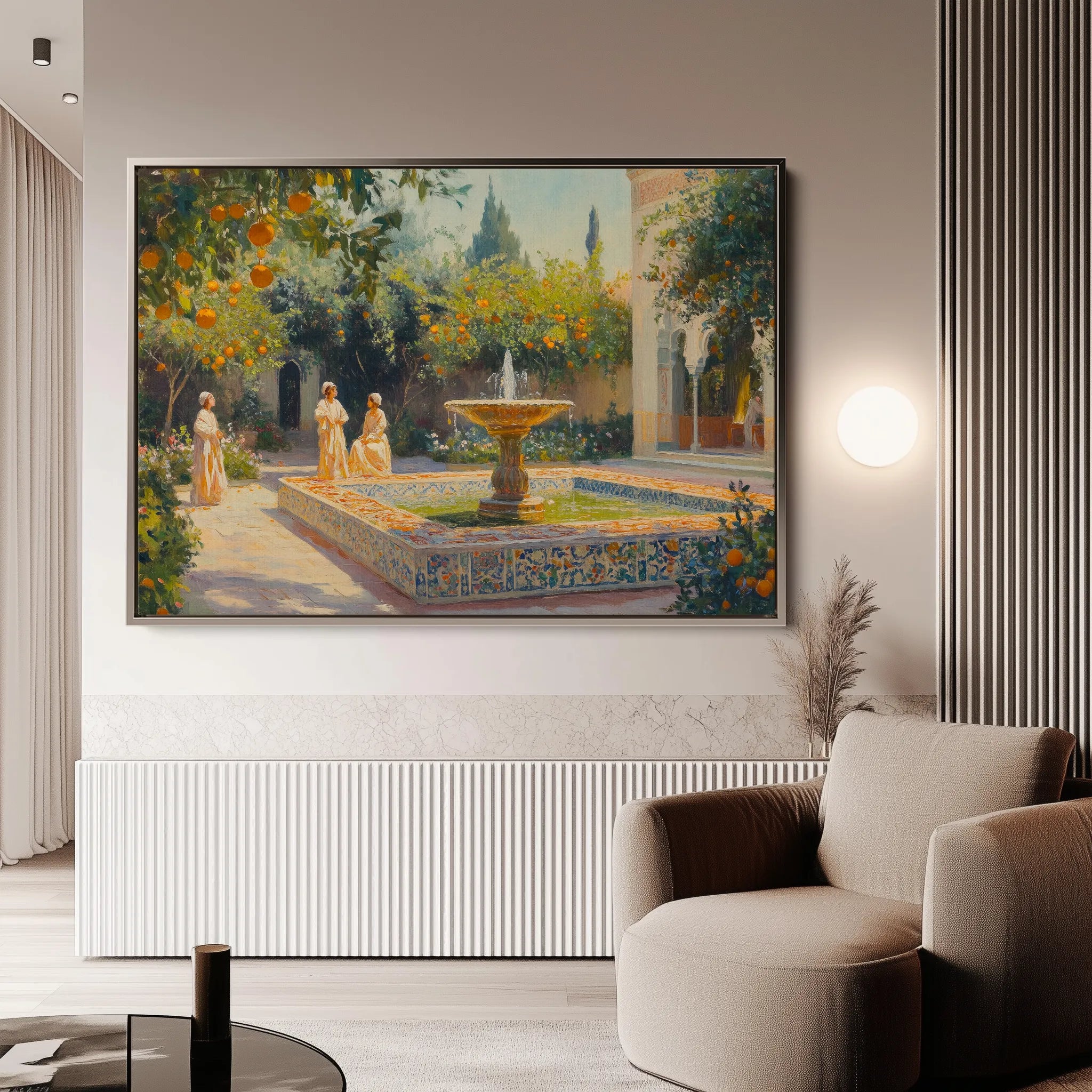 Orientalist 002 Canvas Art 18" x 24" / 45 x 60 cm / Black