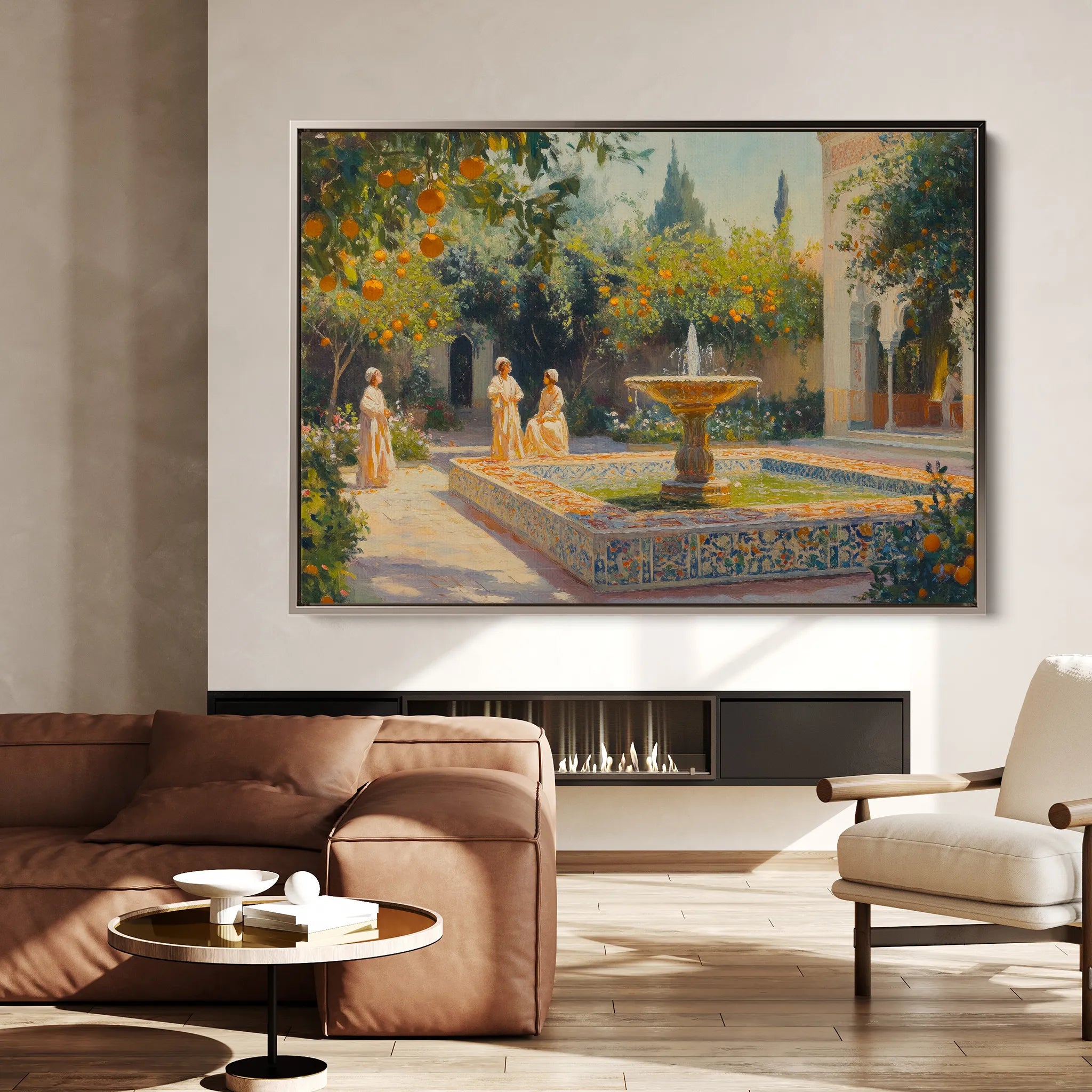 Orientalist 002 Canvas Art 18" x 24" / 45 x 60 cm / Black