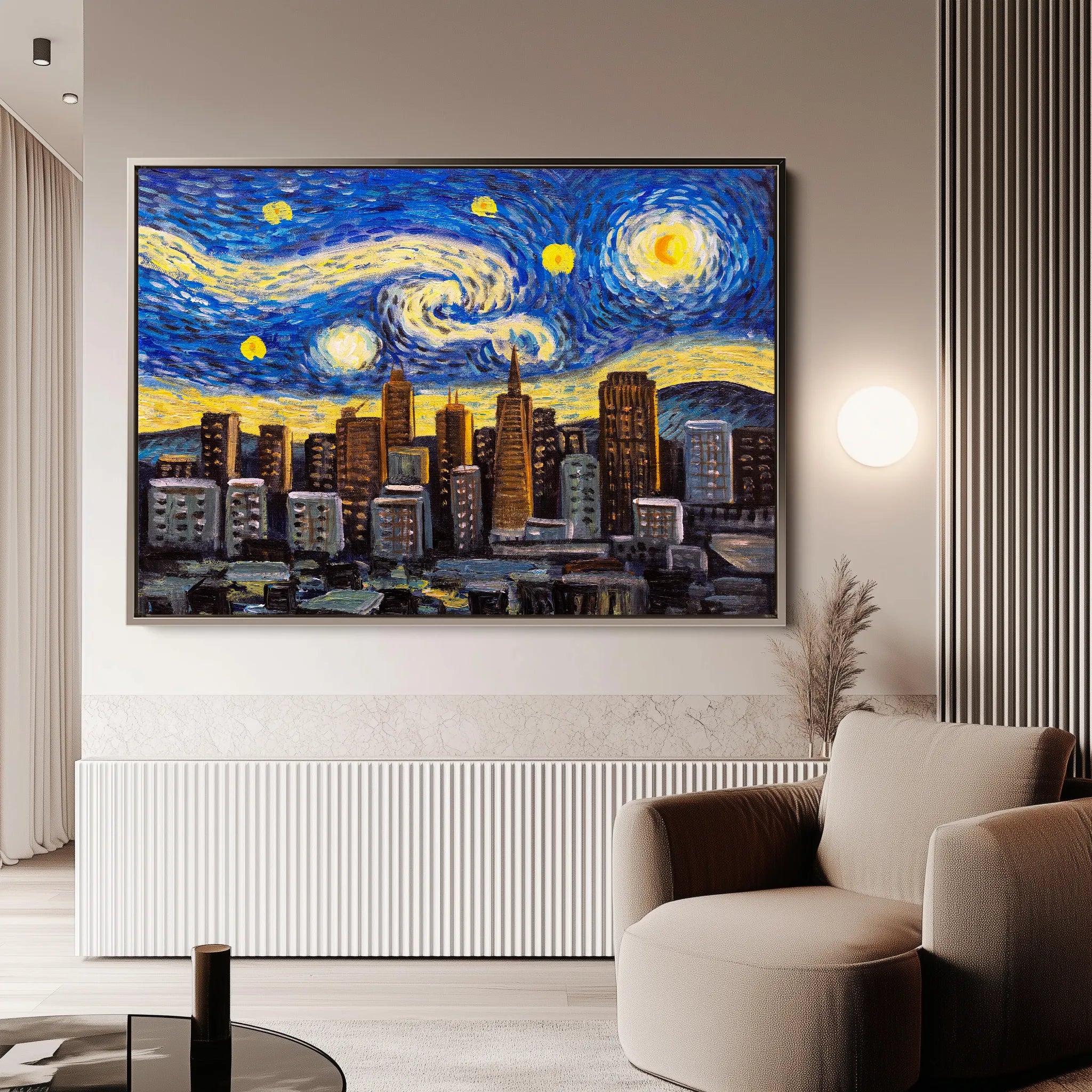 Landscape 003 Canvas Art 18" x 24" / 45 x 60 cm / Black