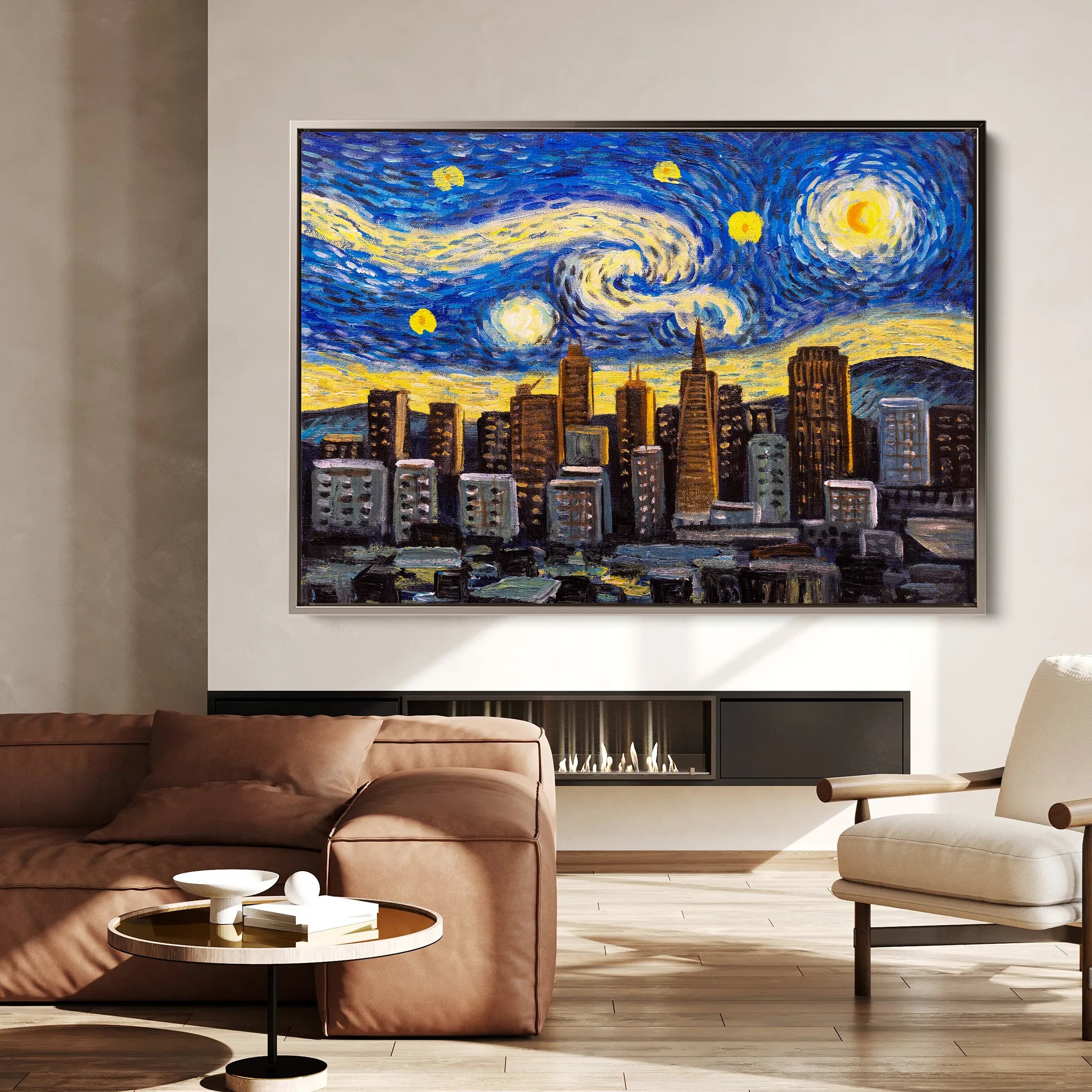 Landscape 003 Canvas Art 18" x 24" / 45 x 60 cm / Black