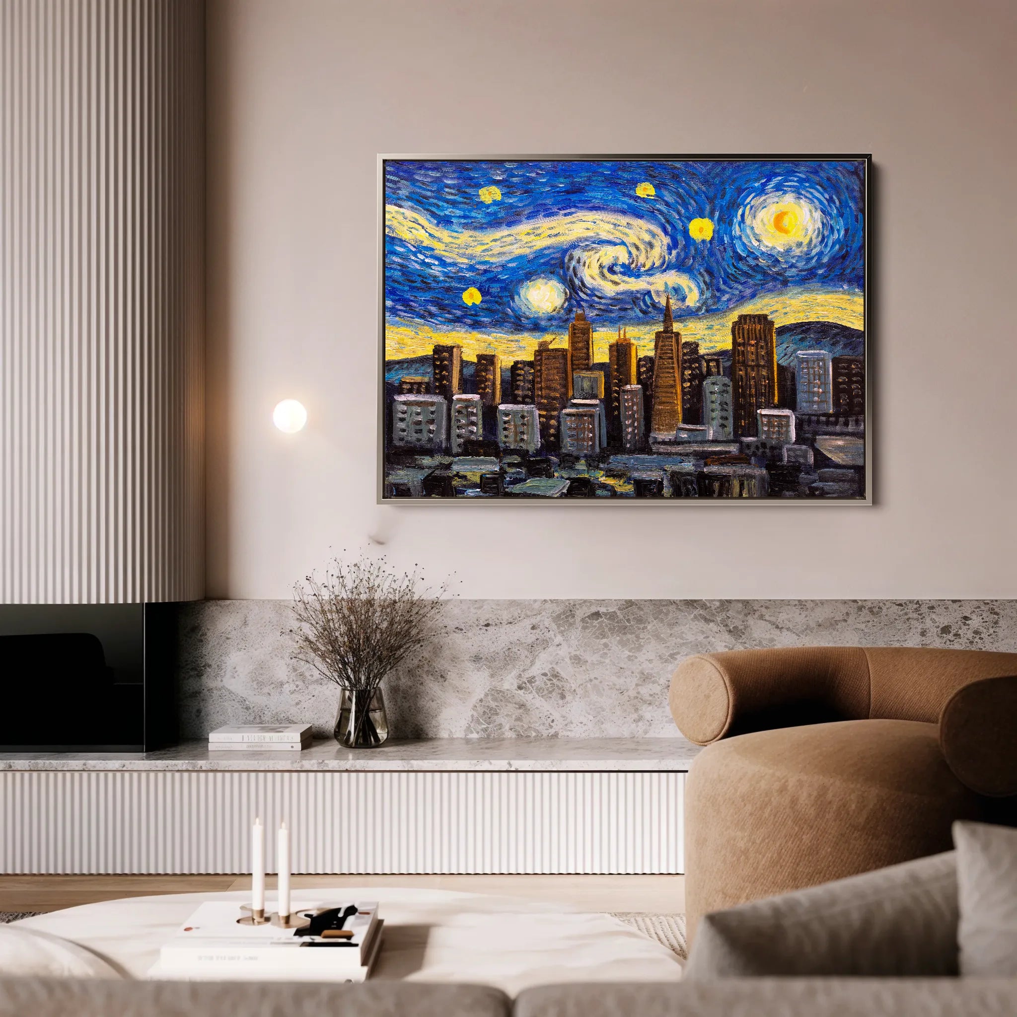 Landscape 003 Canvas Art 18" x 24" / 45 x 60 cm / Black