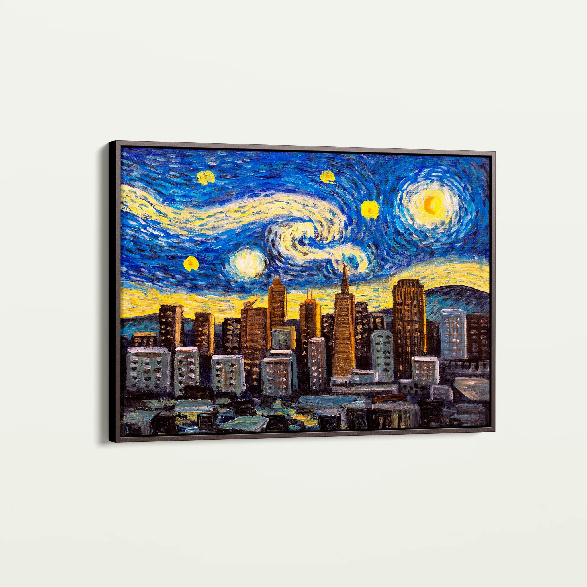 Landscape 003 Canvas Art 18" x 24" / 45 x 60 cm / Black
