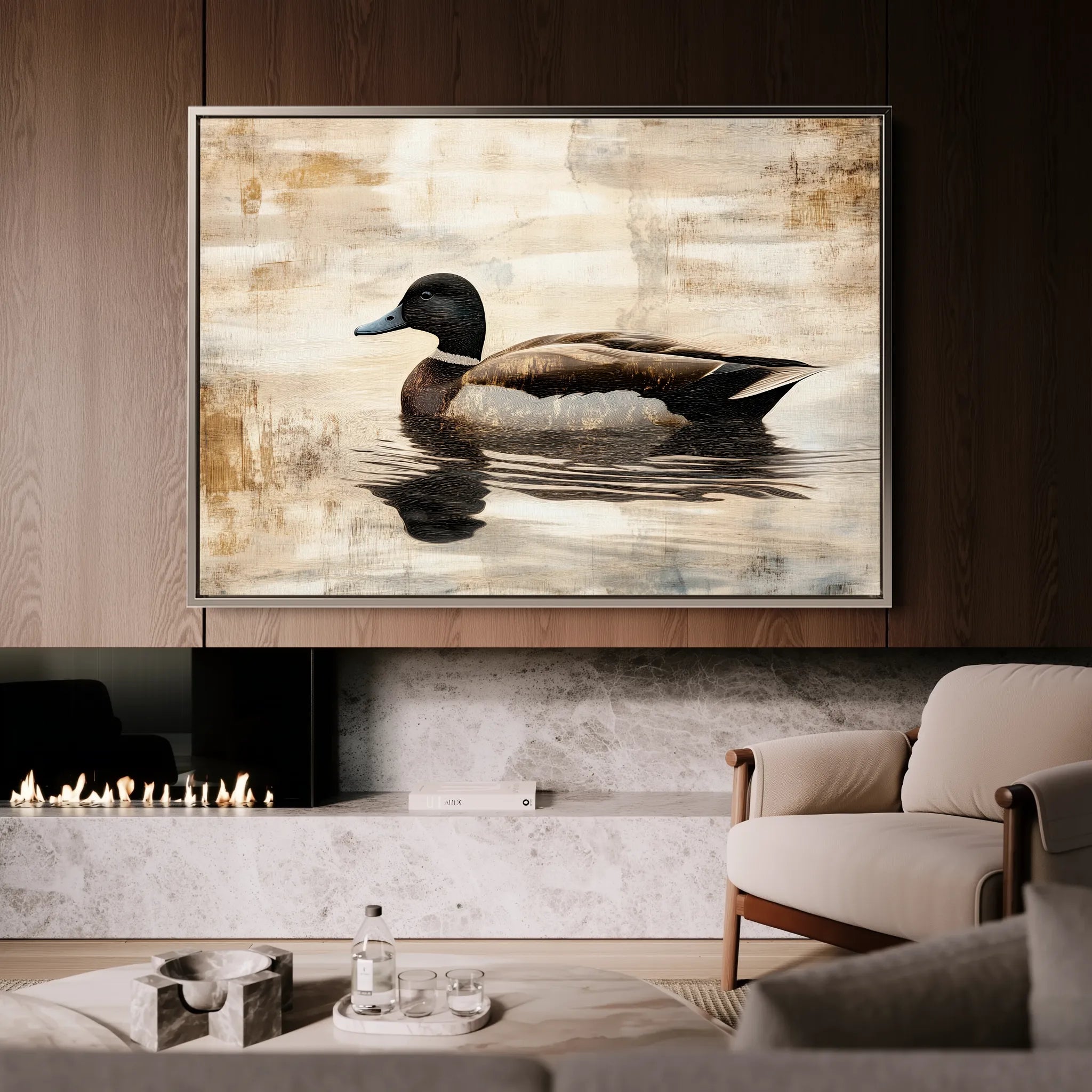 Animals 004 Canvas Art 18" x 24" / 45 x 60 cm / Black