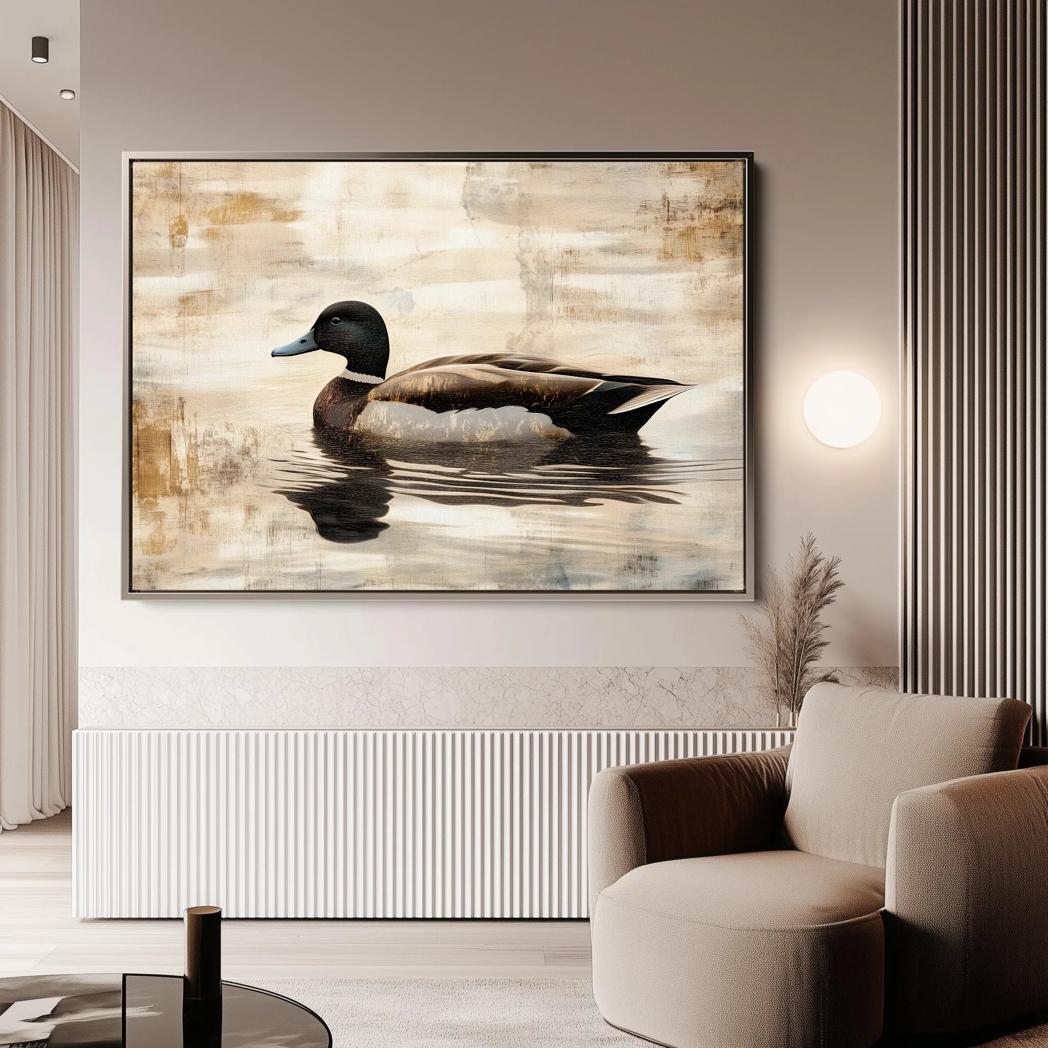 Animals 004 Canvas Art 18" x 24" / 45 x 60 cm / Black