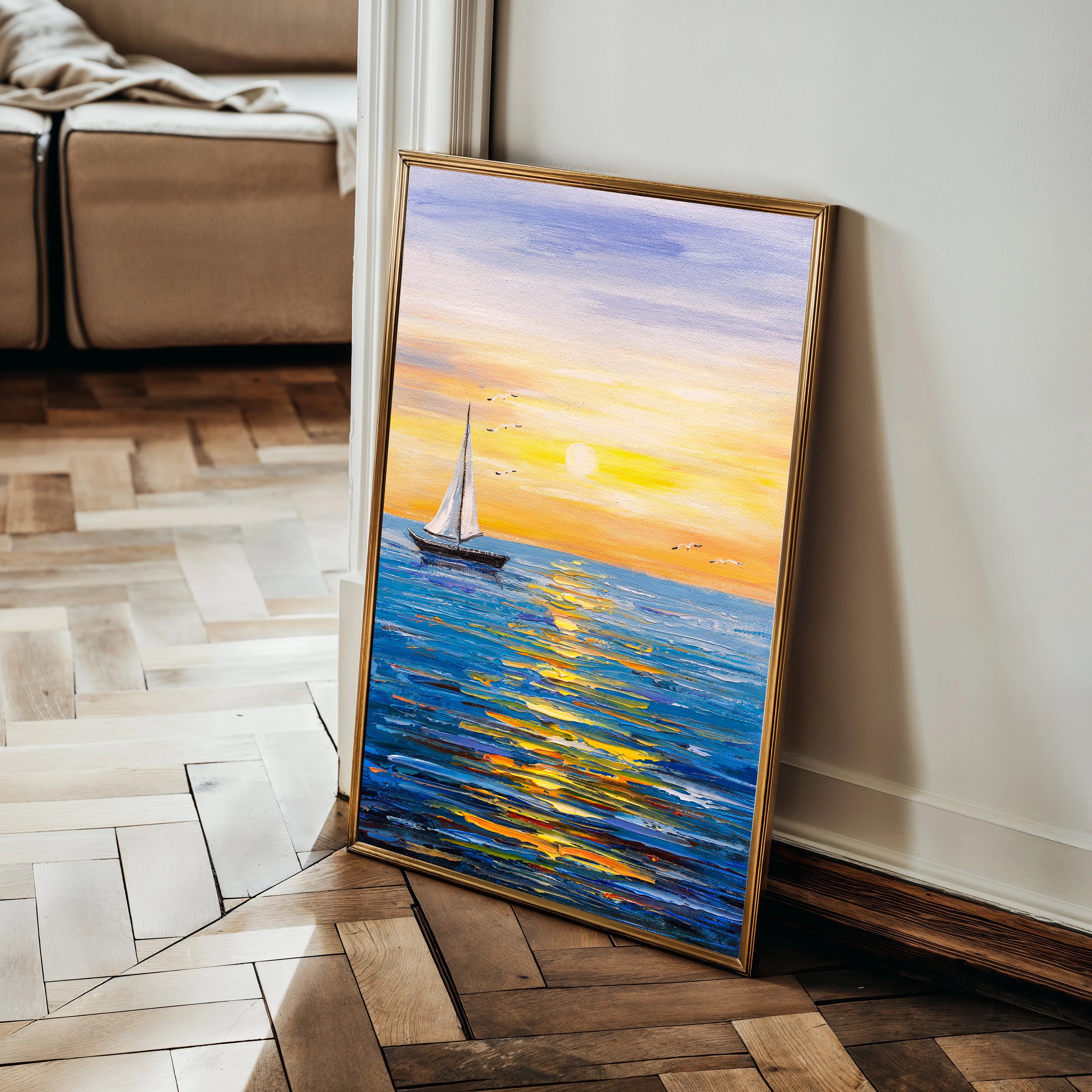 Landscape 004 Canvas Art 18" x 24" / 45 x 60 cm / Black