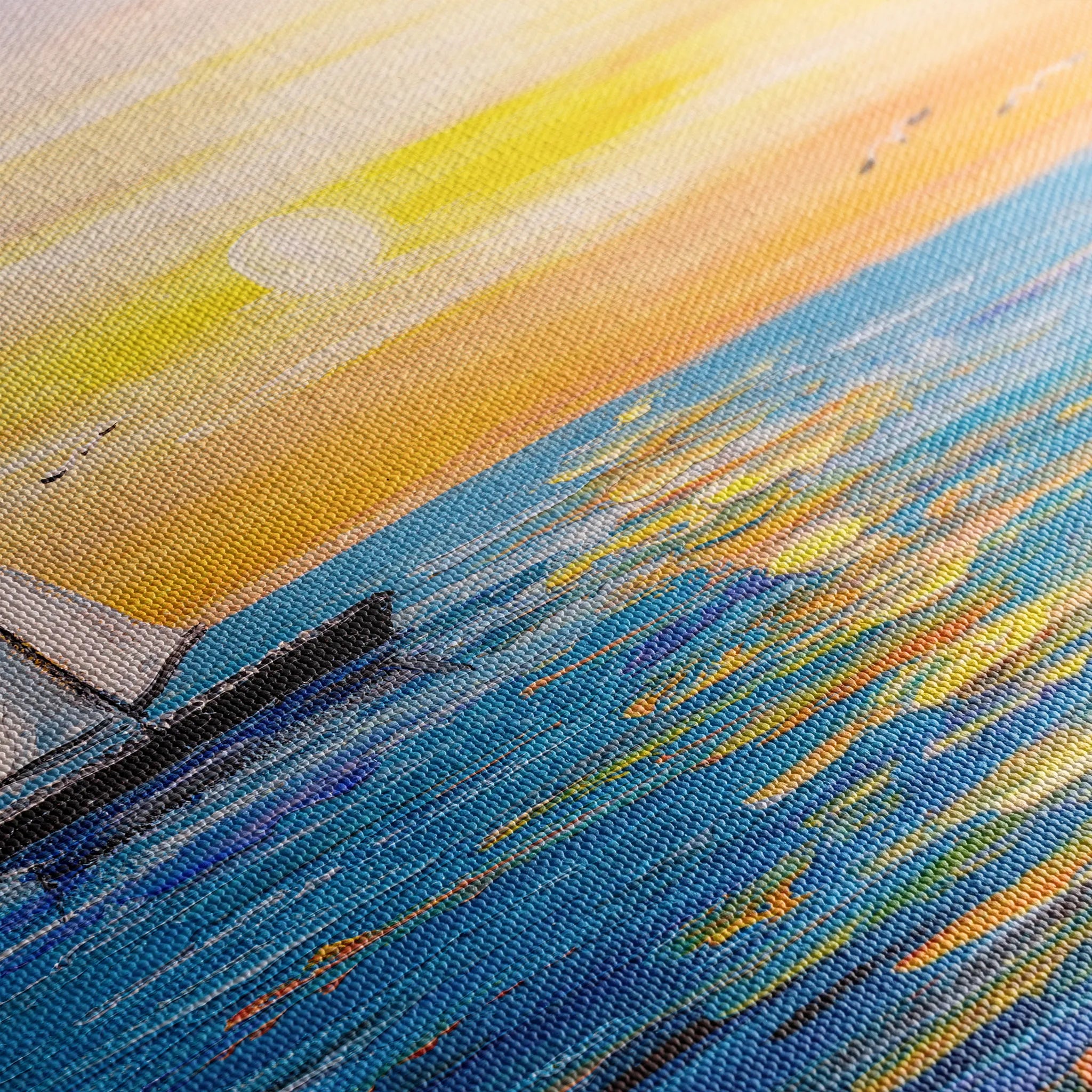 Landscape 004 Canvas Art 18" x 24" / 45 x 60 cm / Black