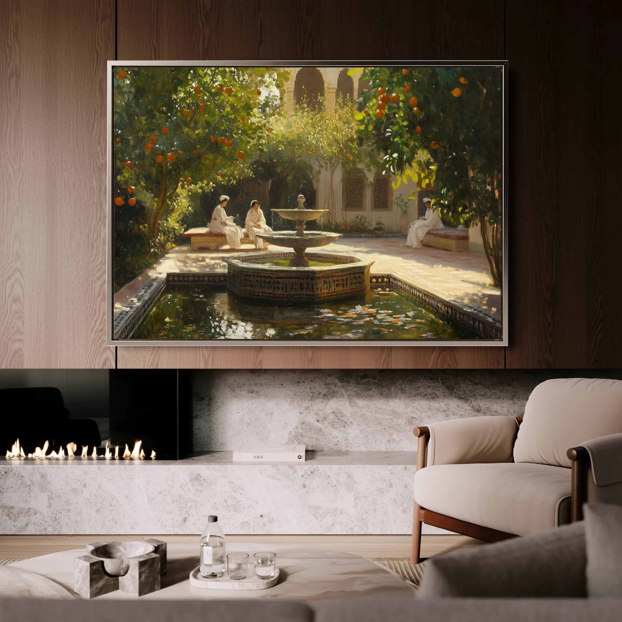 Orientalist 004 Canvas Art 18" x 24" / 45 x 60 cm / Black