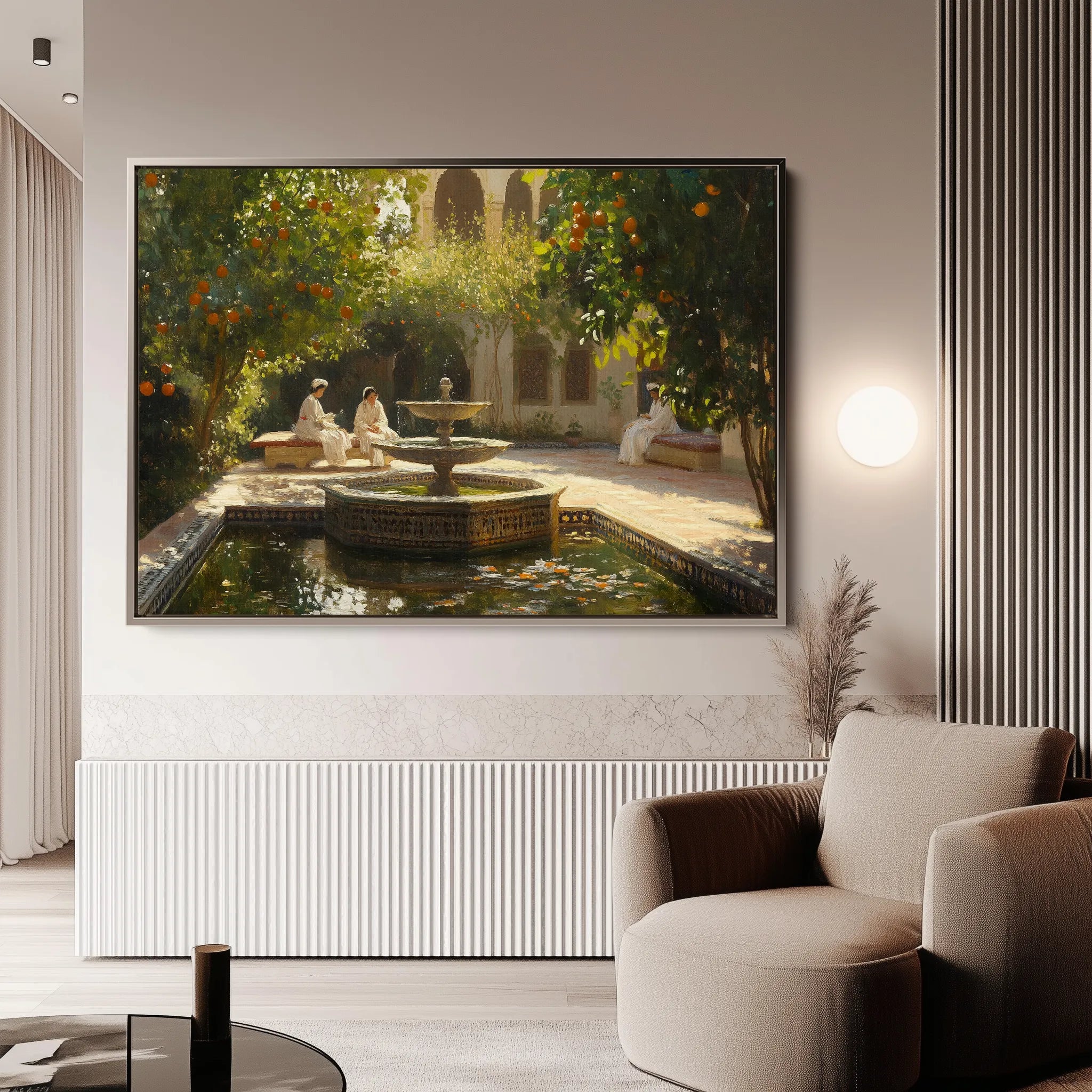Orientalist 004 Canvas Art 18" x 24" / 45 x 60 cm / Black