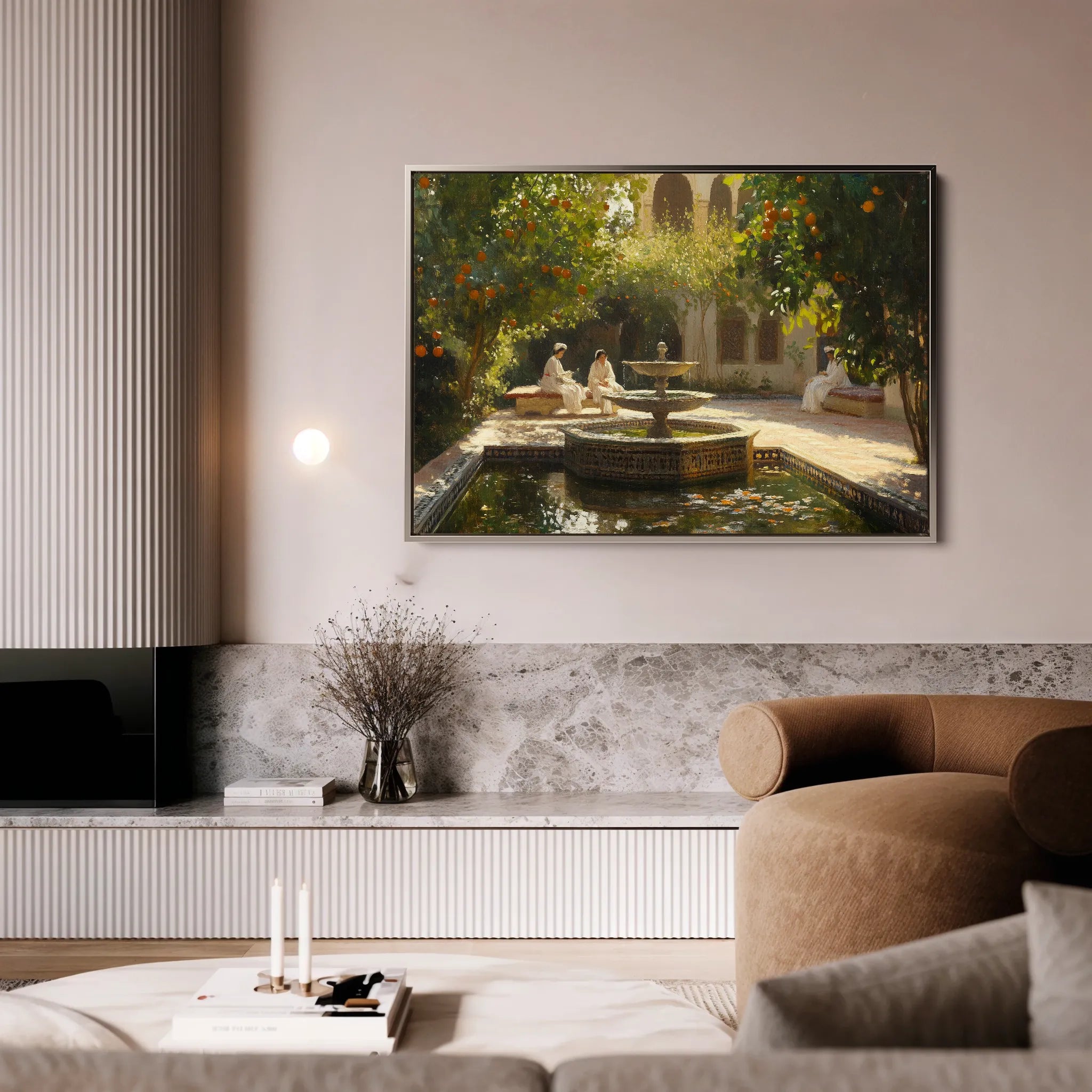 Orientalist 004 Canvas Art 18" x 24" / 45 x 60 cm / Black