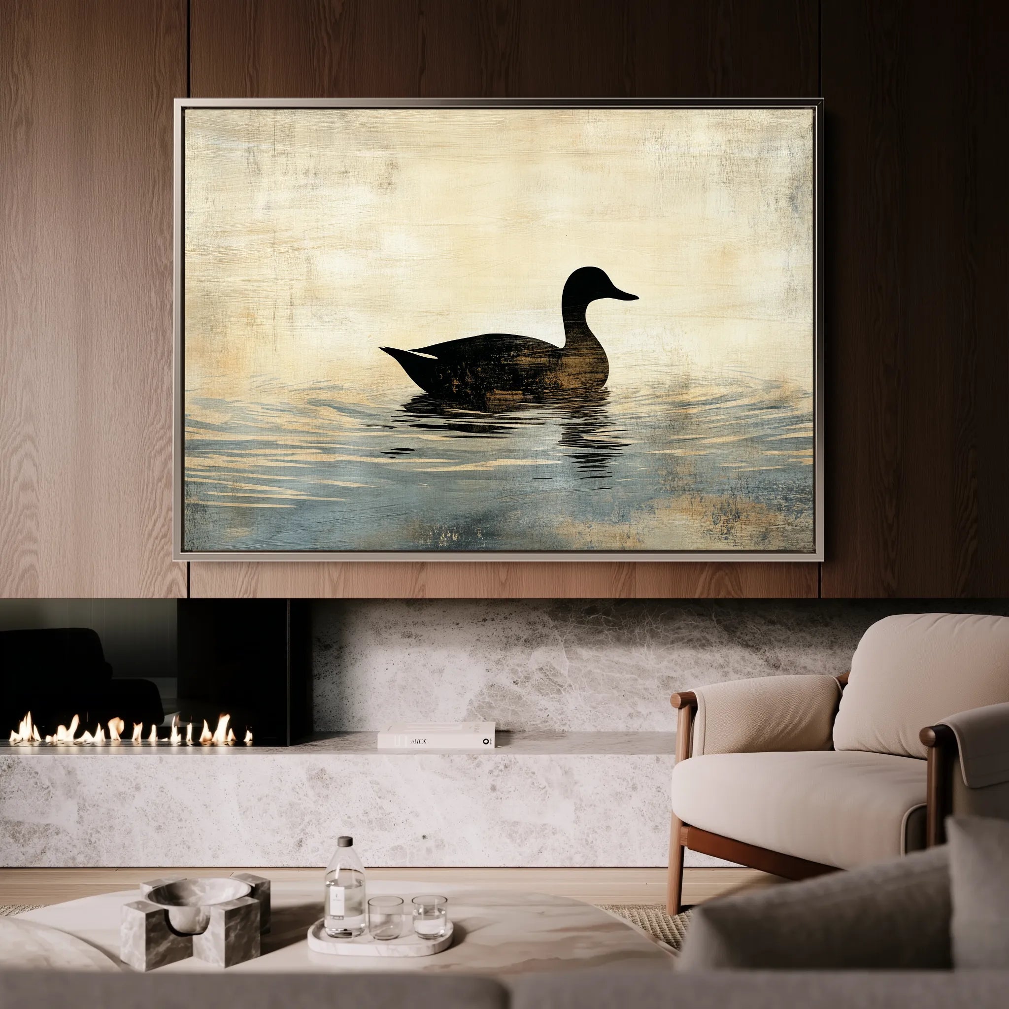 Animals 005 Canvas Art 18" x 24" / 45 x 60 cm / Black