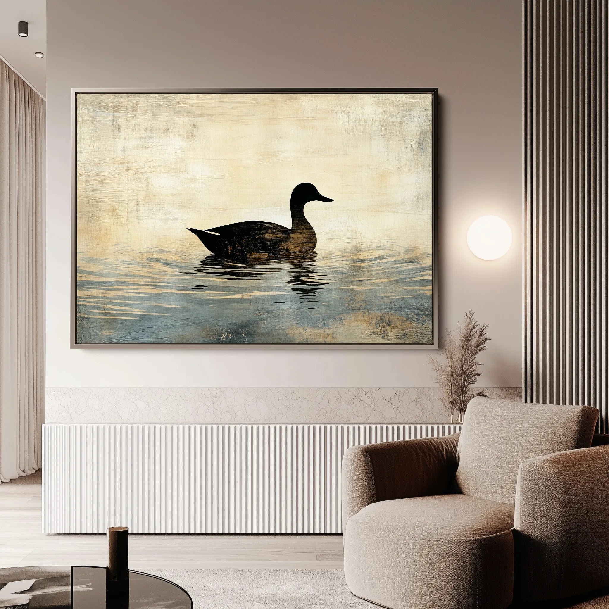 Animals 005 Canvas Art 18" x 24" / 45 x 60 cm / Black