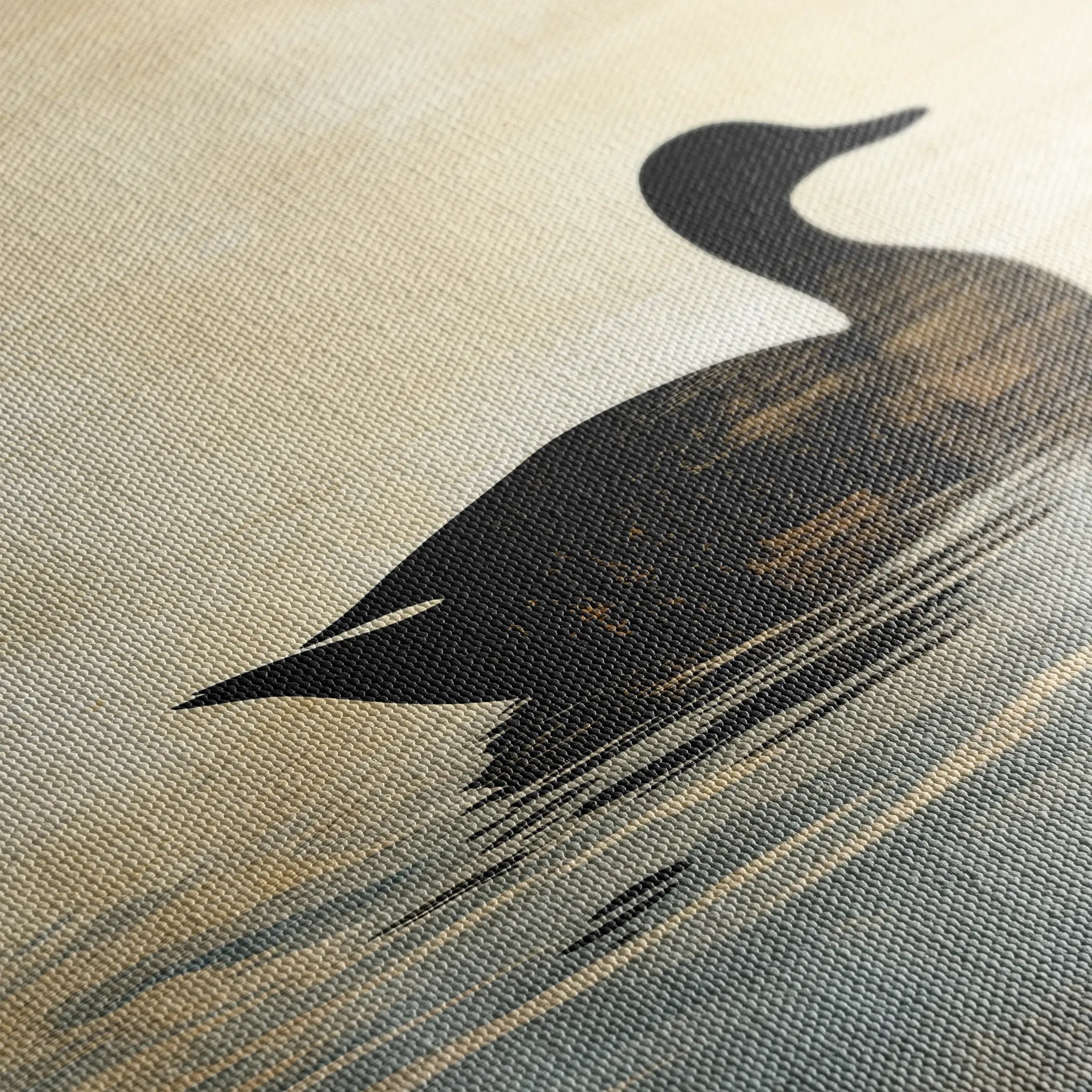 Animals 005 Canvas Art 18" x 24" / 45 x 60 cm / Black
