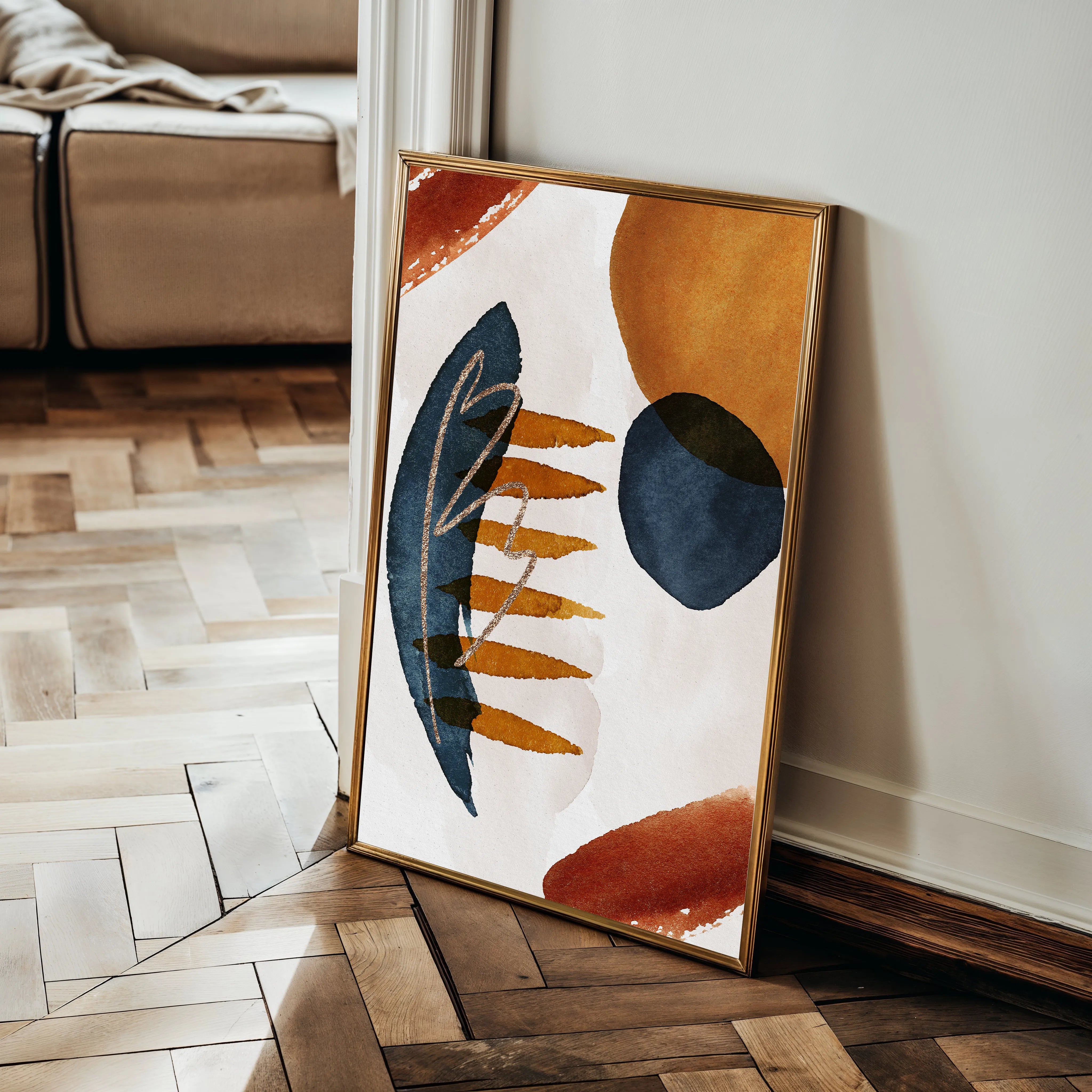 Boho 005 Canvas Art 18" x 24" / 45 x 60 cm / Black