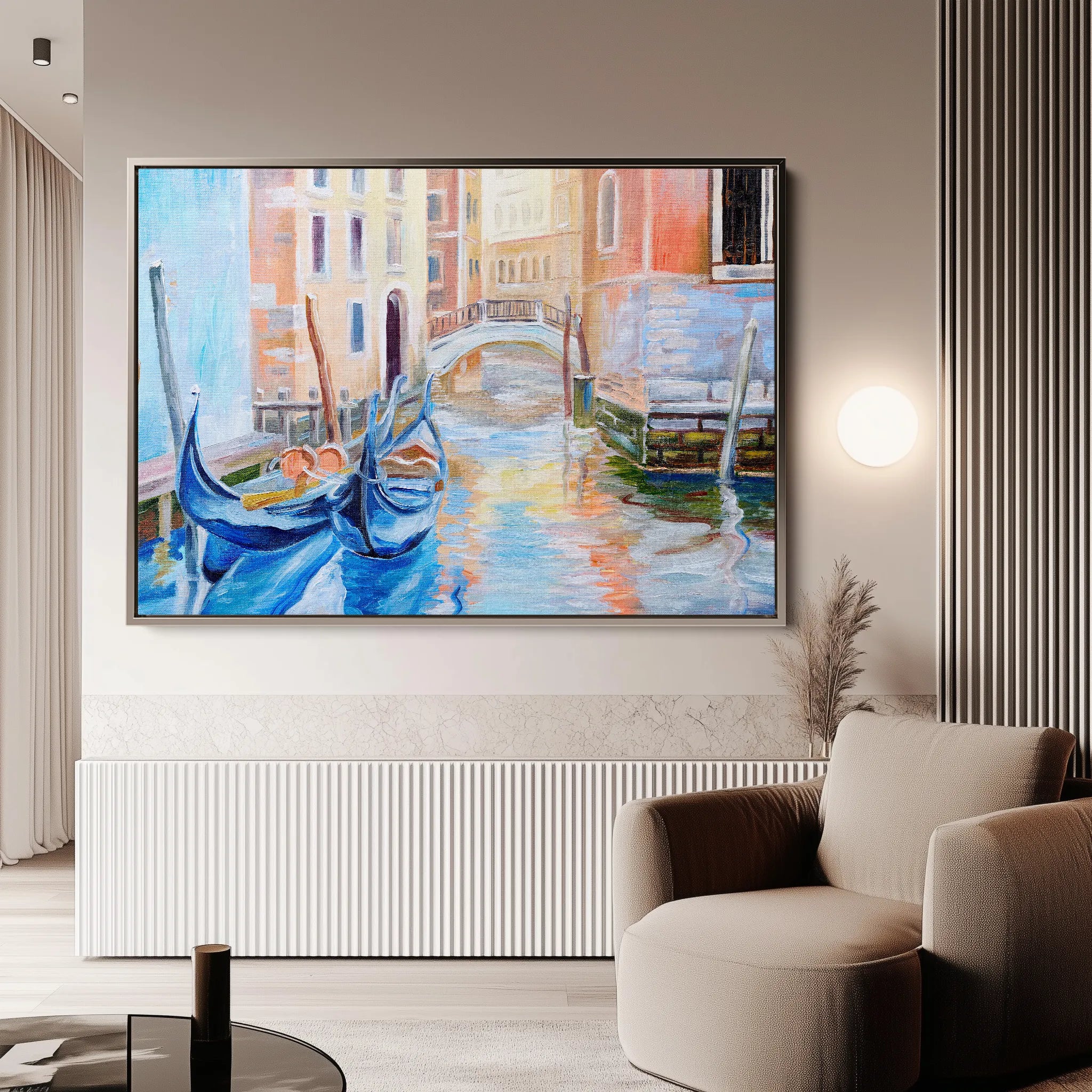 Landscape 005 Canvas Art 18" x 24" / 45 x 60 cm / Black