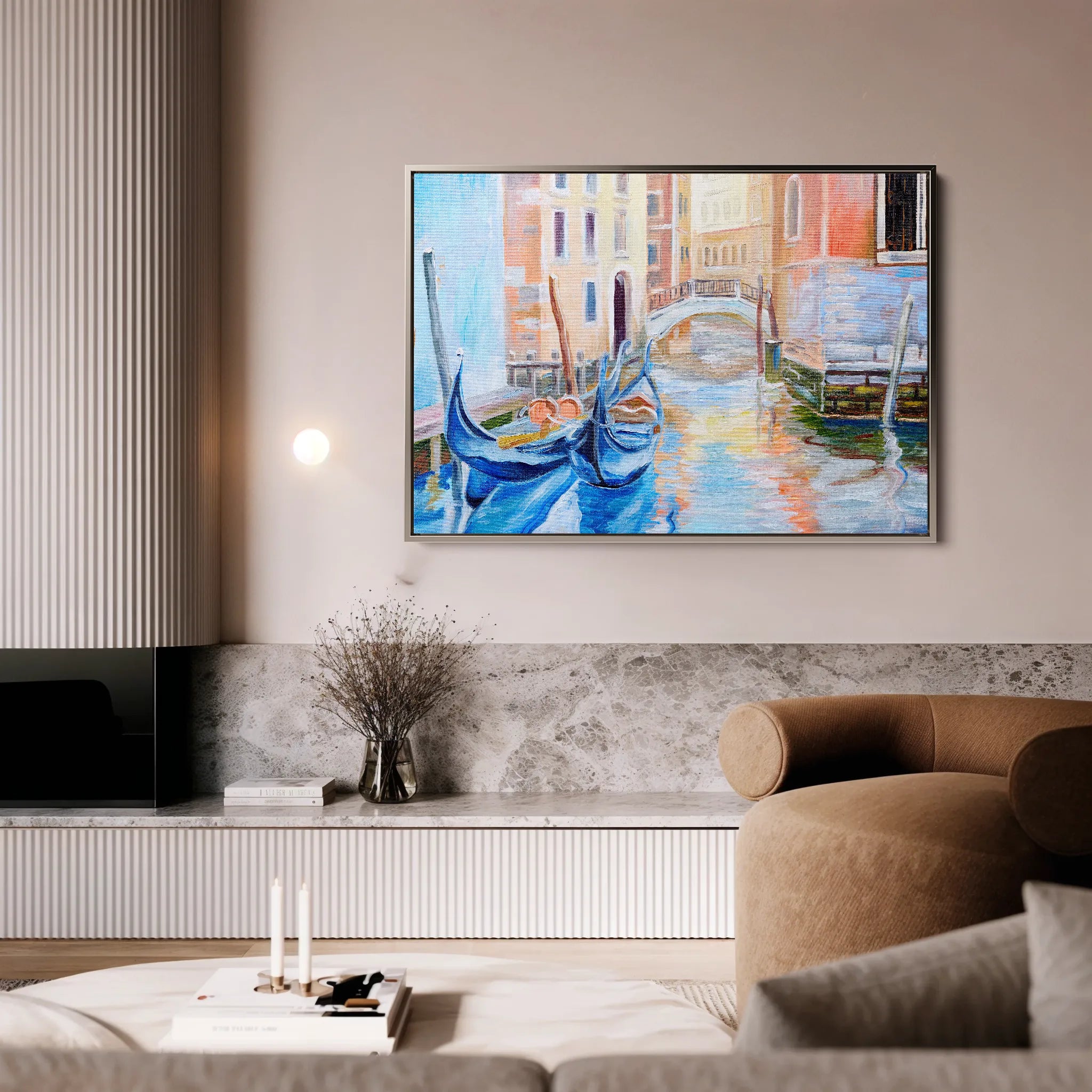 Landscape 005 Canvas Art 18" x 24" / 45 x 60 cm / Black