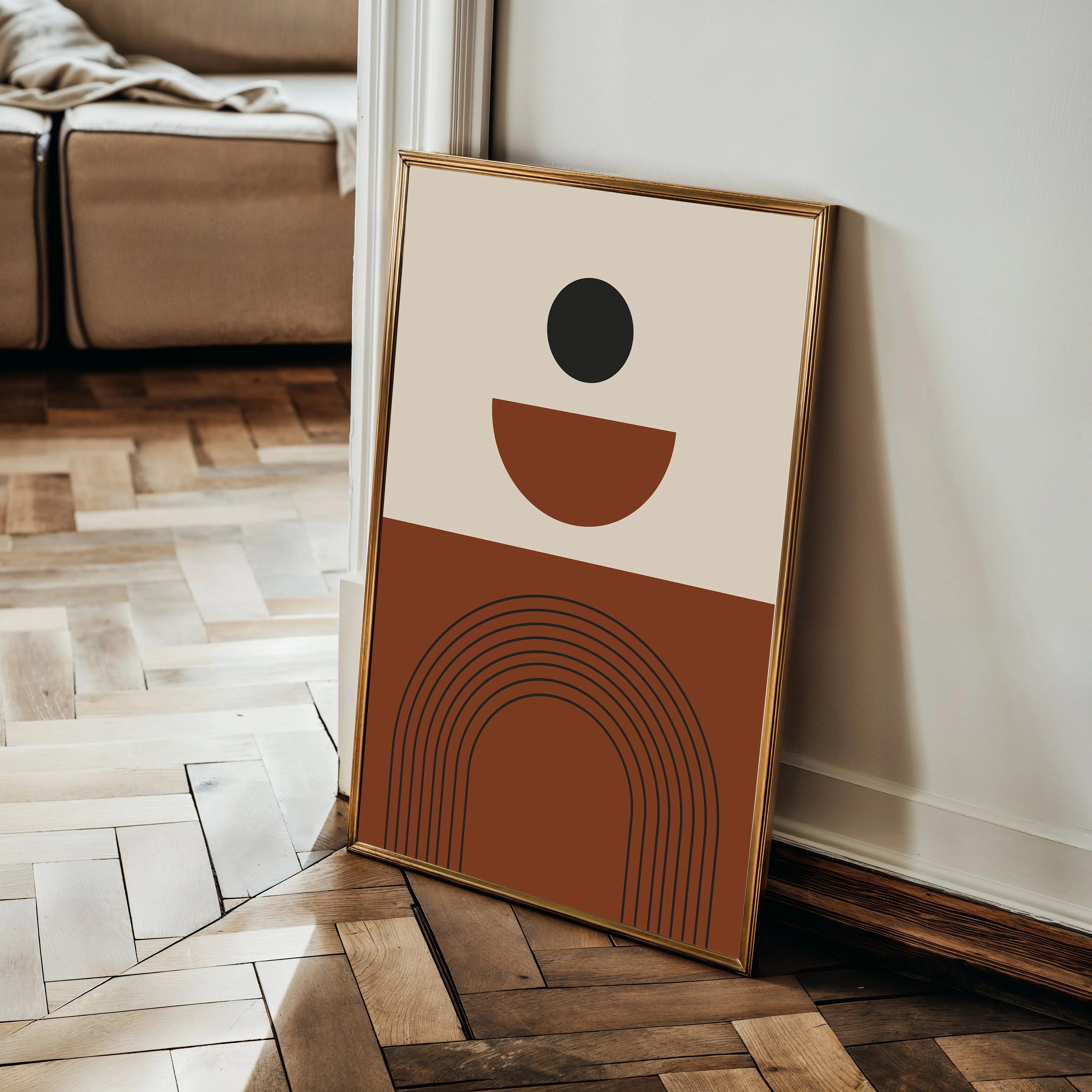 Boho 006 Canvas Art 18" x 24" / 45 x 60 cm / Black