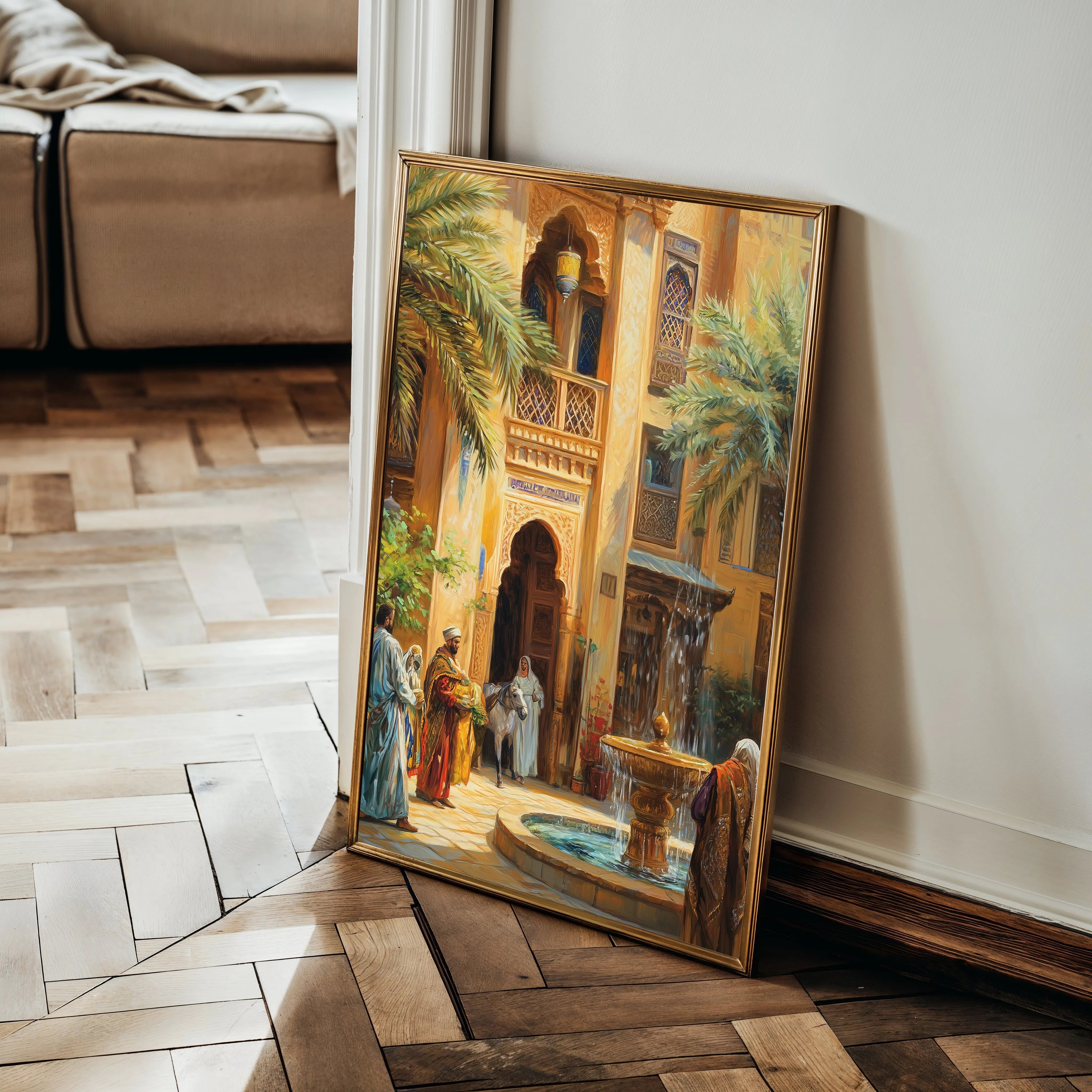 Orientalist 006 Canvas Art 18" x 24" / 45 x 60 cm / Black