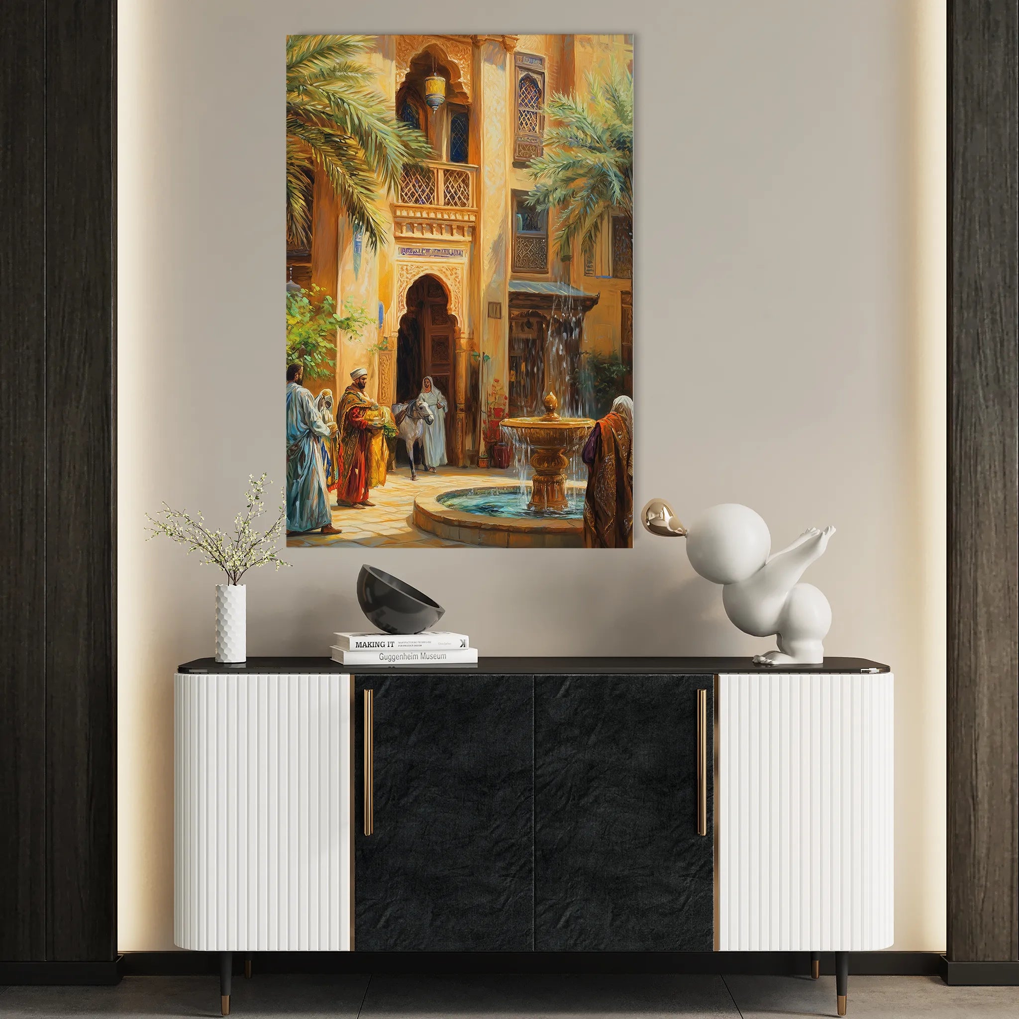Orientalist 006 Canvas Art 18" x 24" / 45 x 60 cm / Black