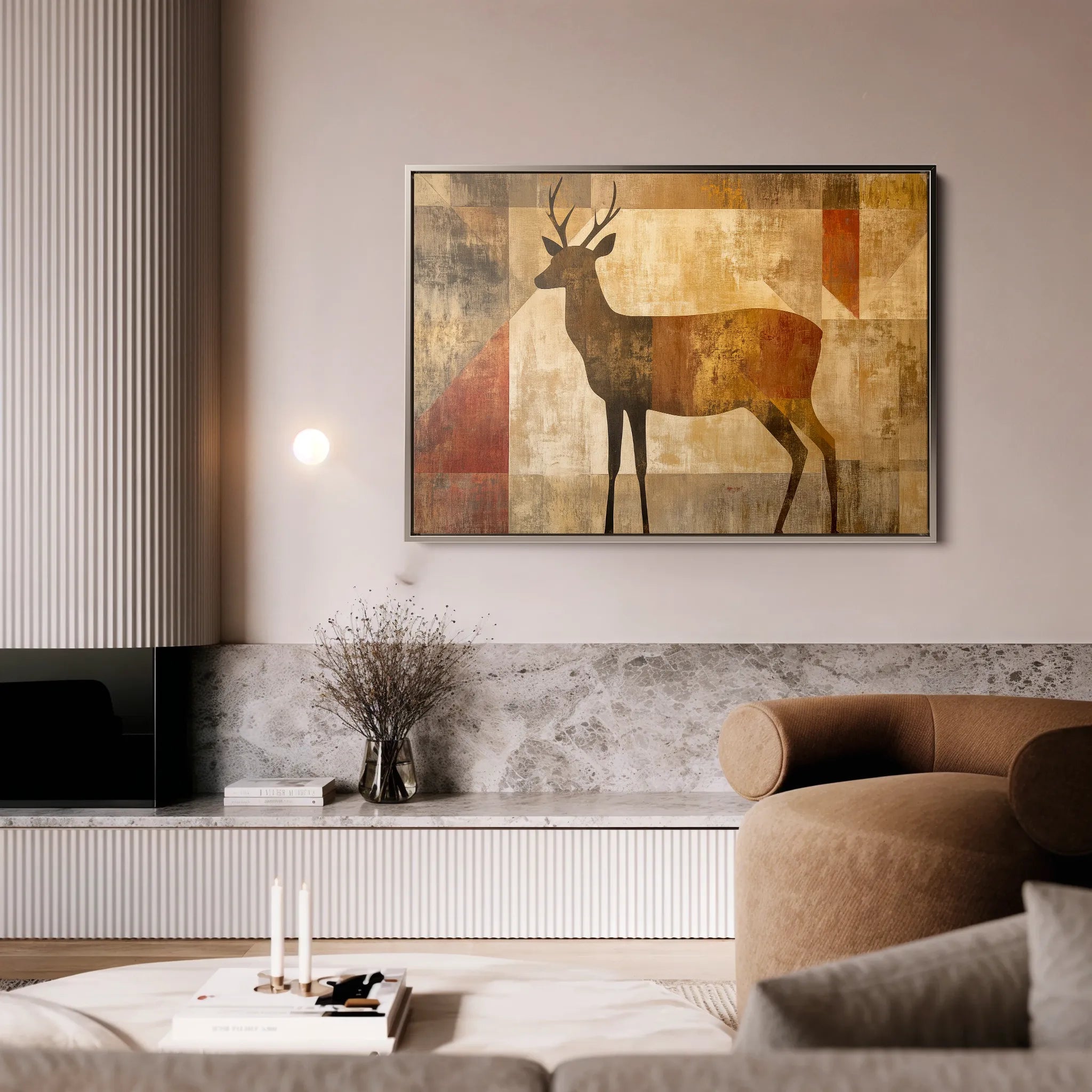 Animals 007 Canvas Art 18" x 24" / 45 x 60 cm / Black