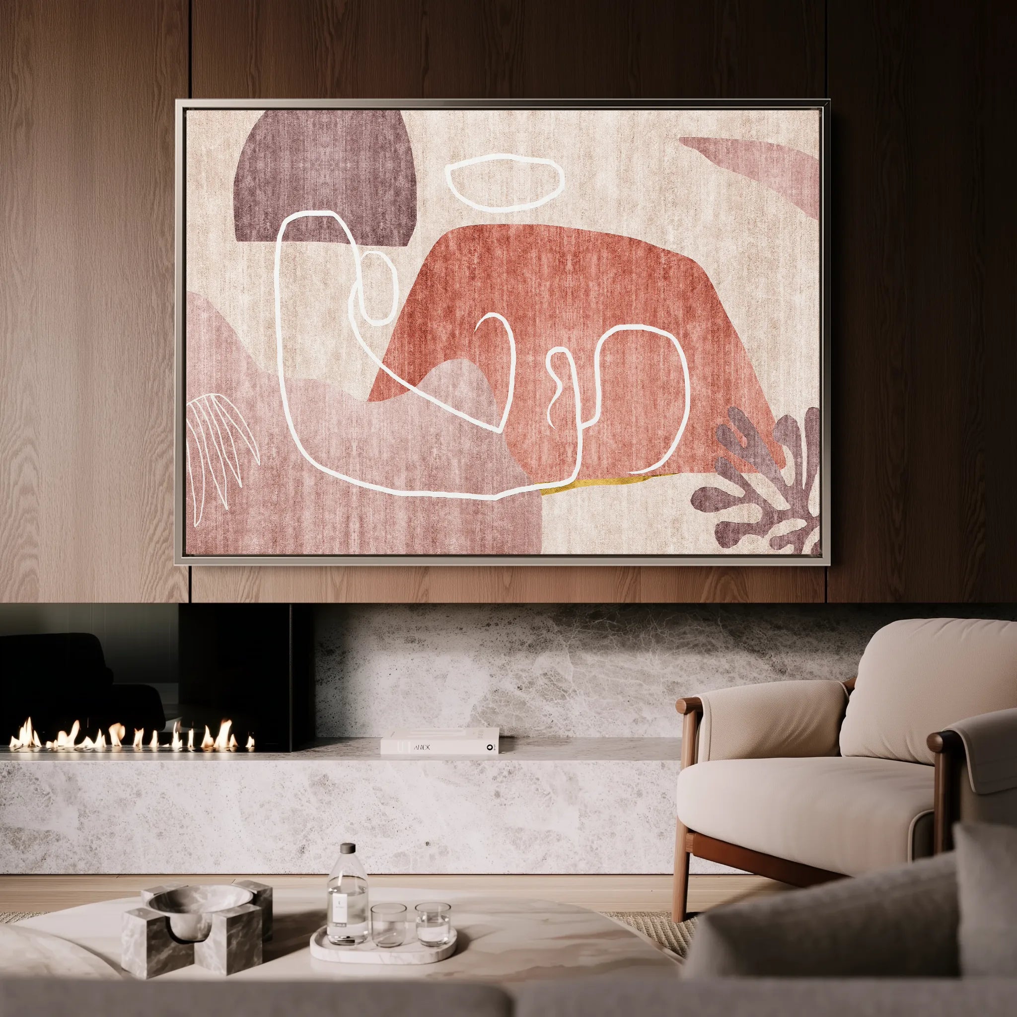 Boho 007 Canvas Art 18" x 24" / 45 x 60 cm / Black