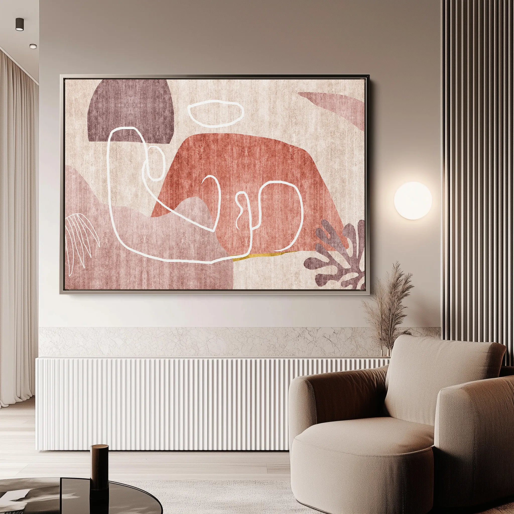 Boho 007 Canvas Art 18" x 24" / 45 x 60 cm / Black