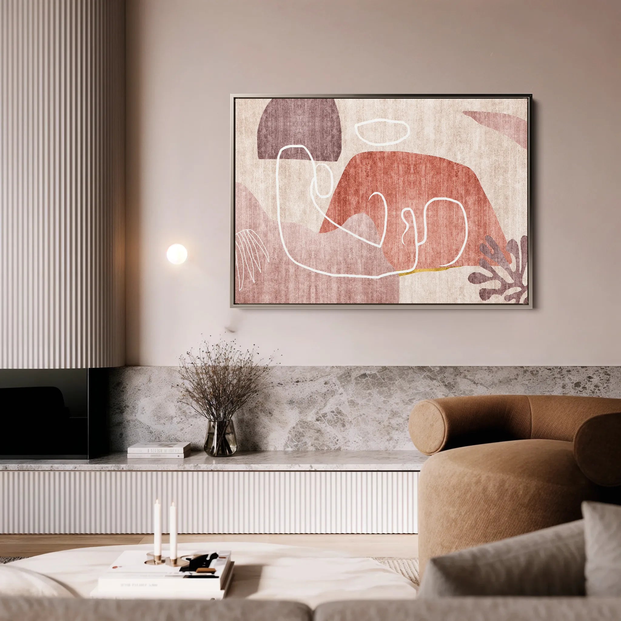 Boho 007 Canvas Art 18" x 24" / 45 x 60 cm / Black