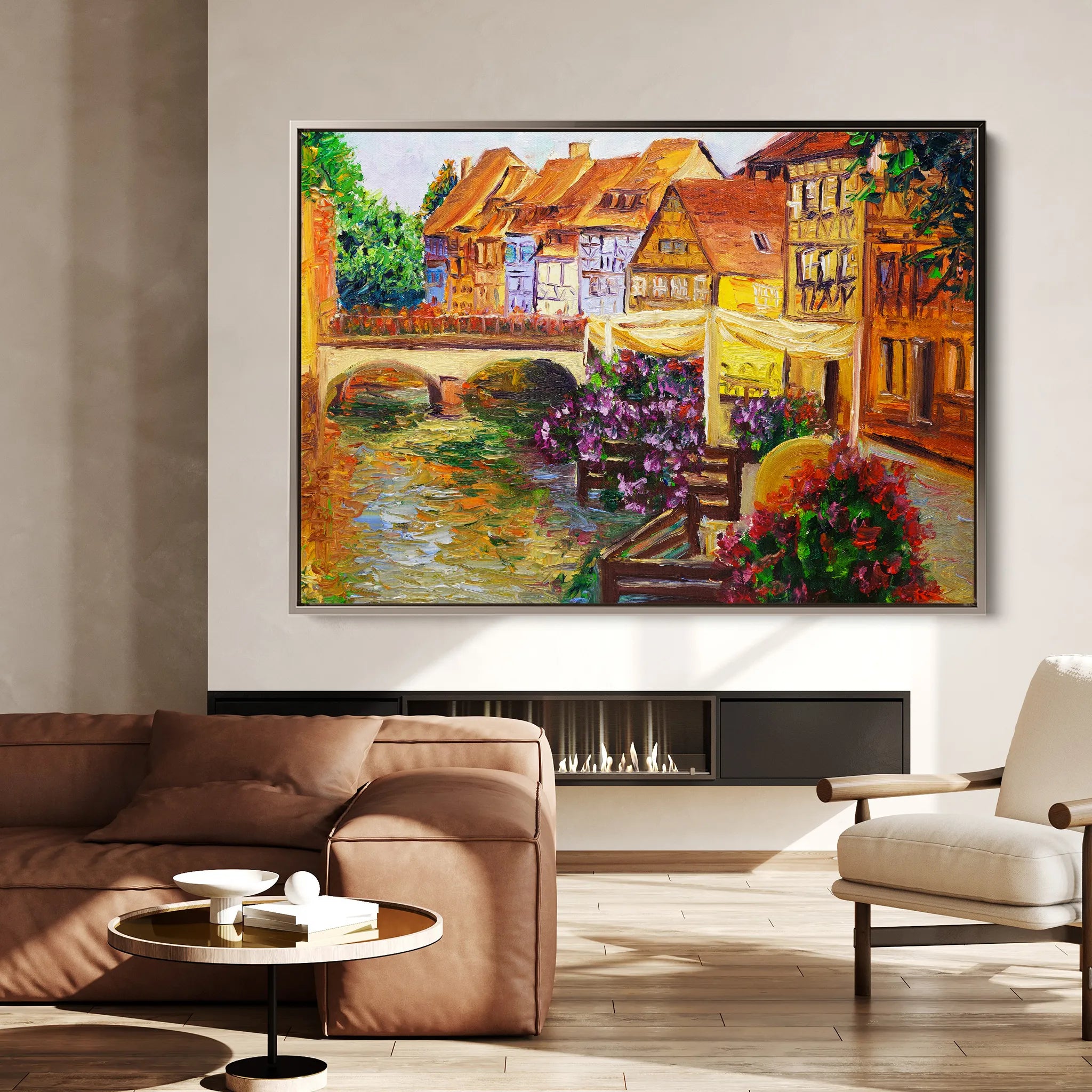 Landscape 007 Canvas Art 18" x 24" / 45 x 60 cm / Black