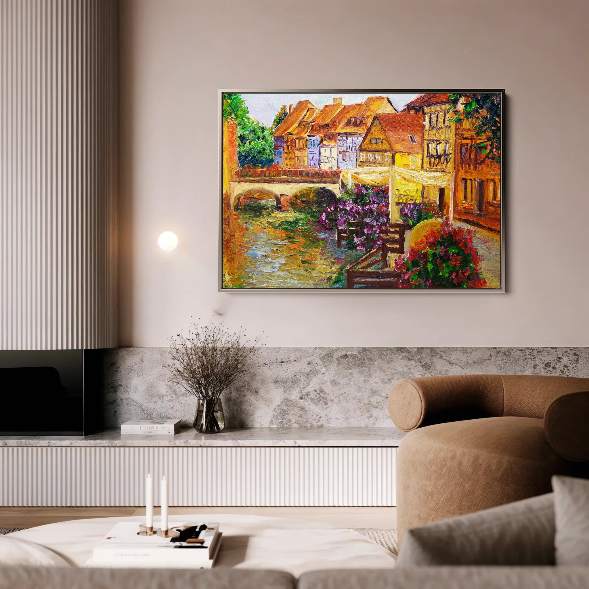 Landscape 007 Canvas Art 18" x 24" / 45 x 60 cm / Black