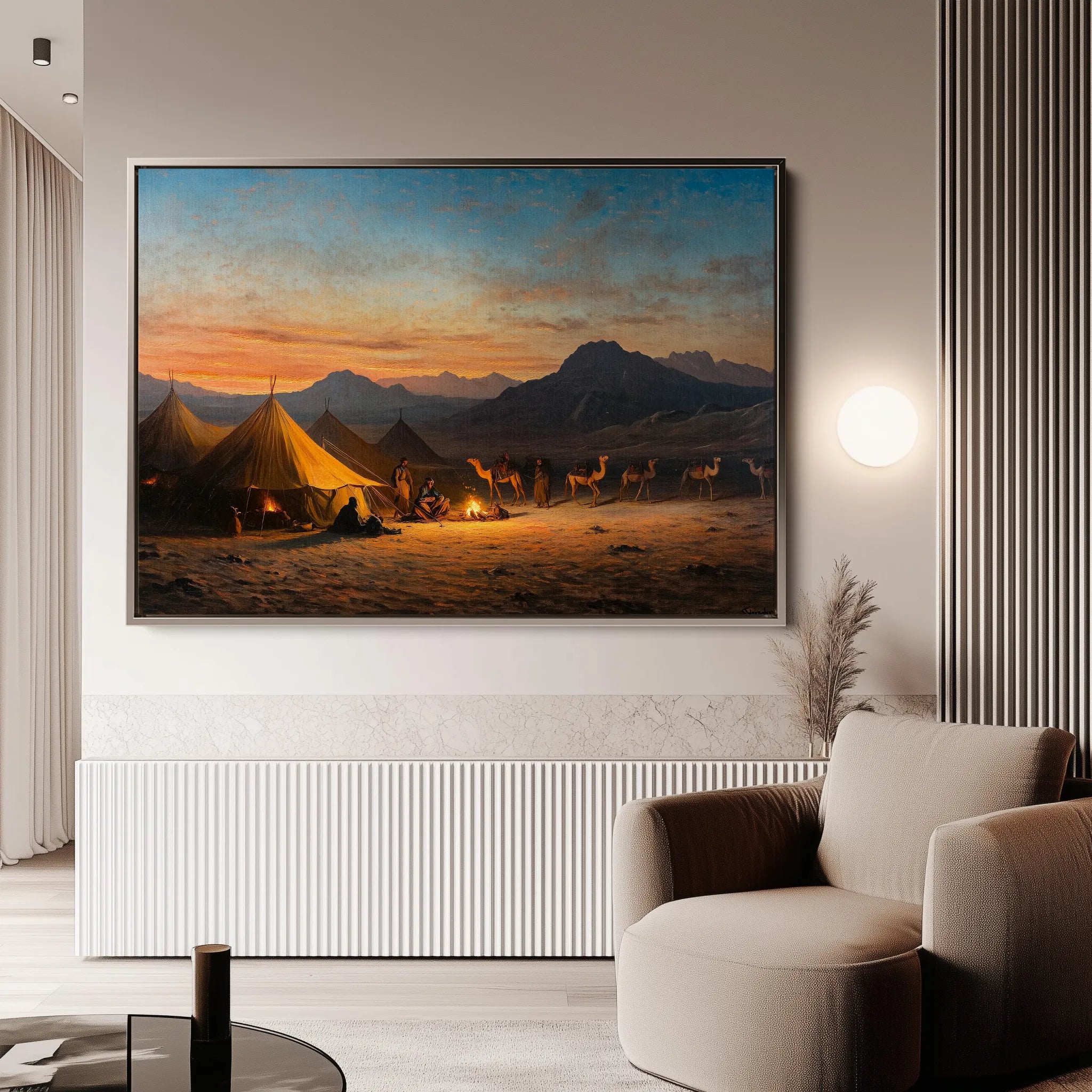 Orientalist 007 Canvas Art 18" x 24" / 45 x 60 cm / Black