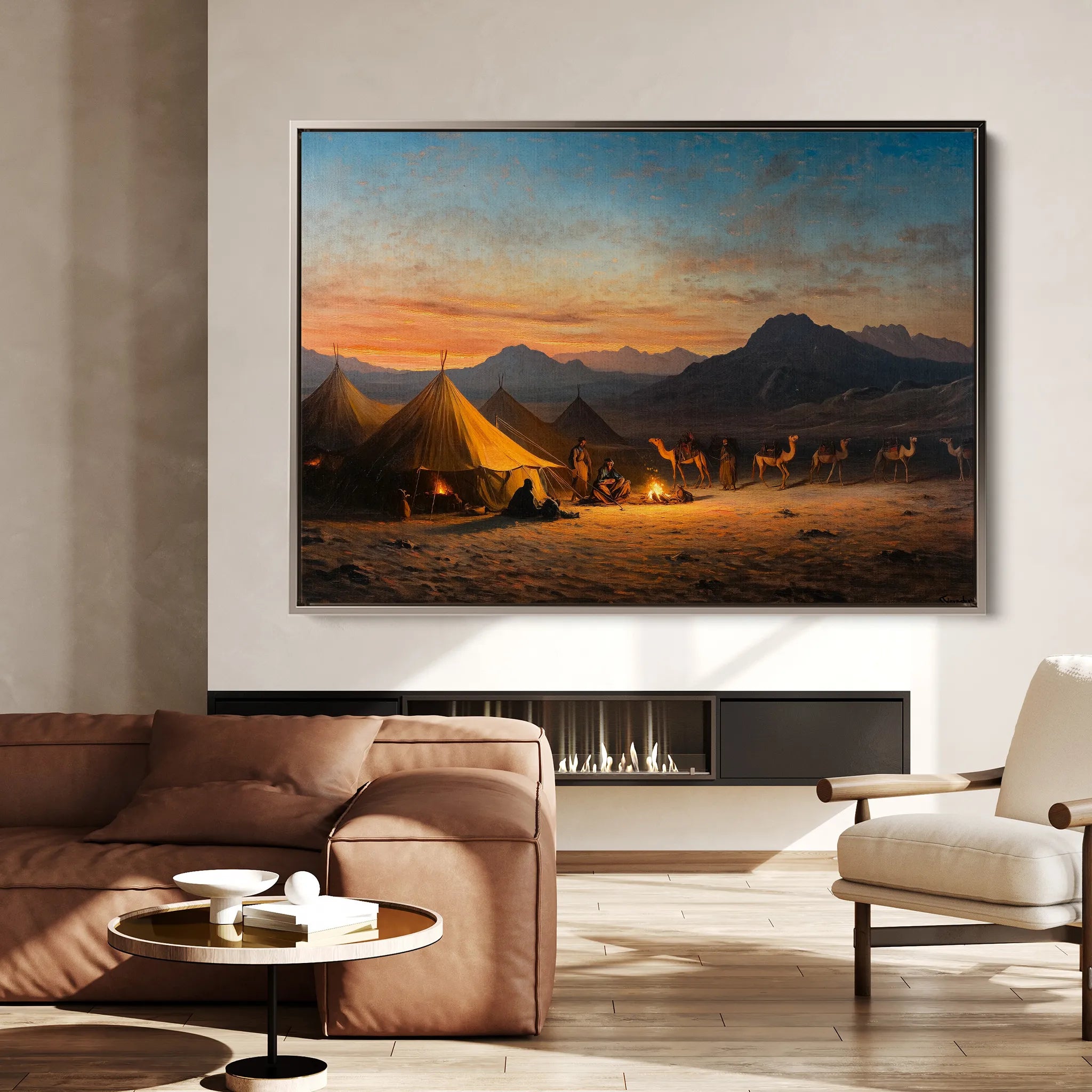 Orientalist 007 Canvas Art 18" x 24" / 45 x 60 cm / Black