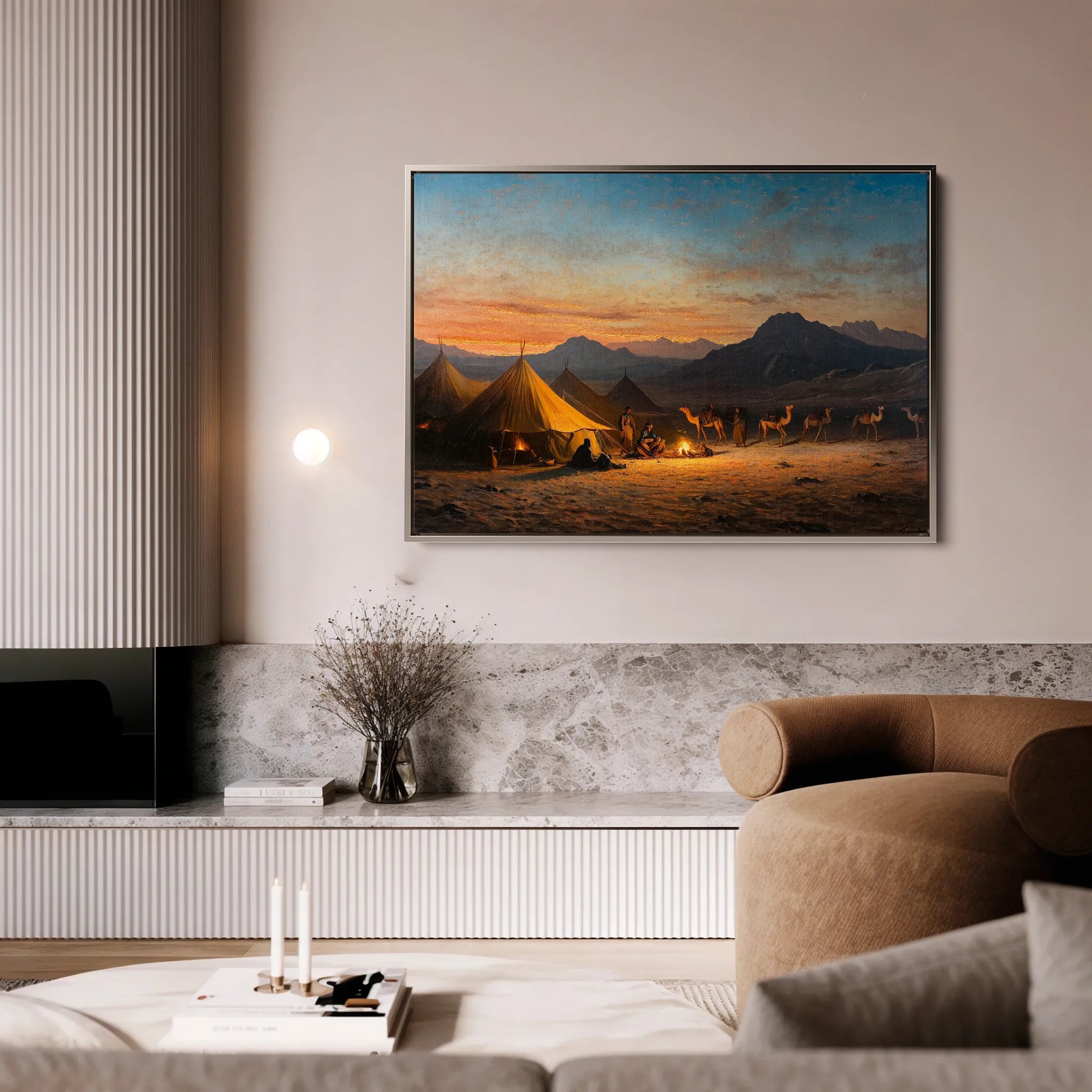 Orientalist 007 Canvas Art 18" x 24" / 45 x 60 cm / Black