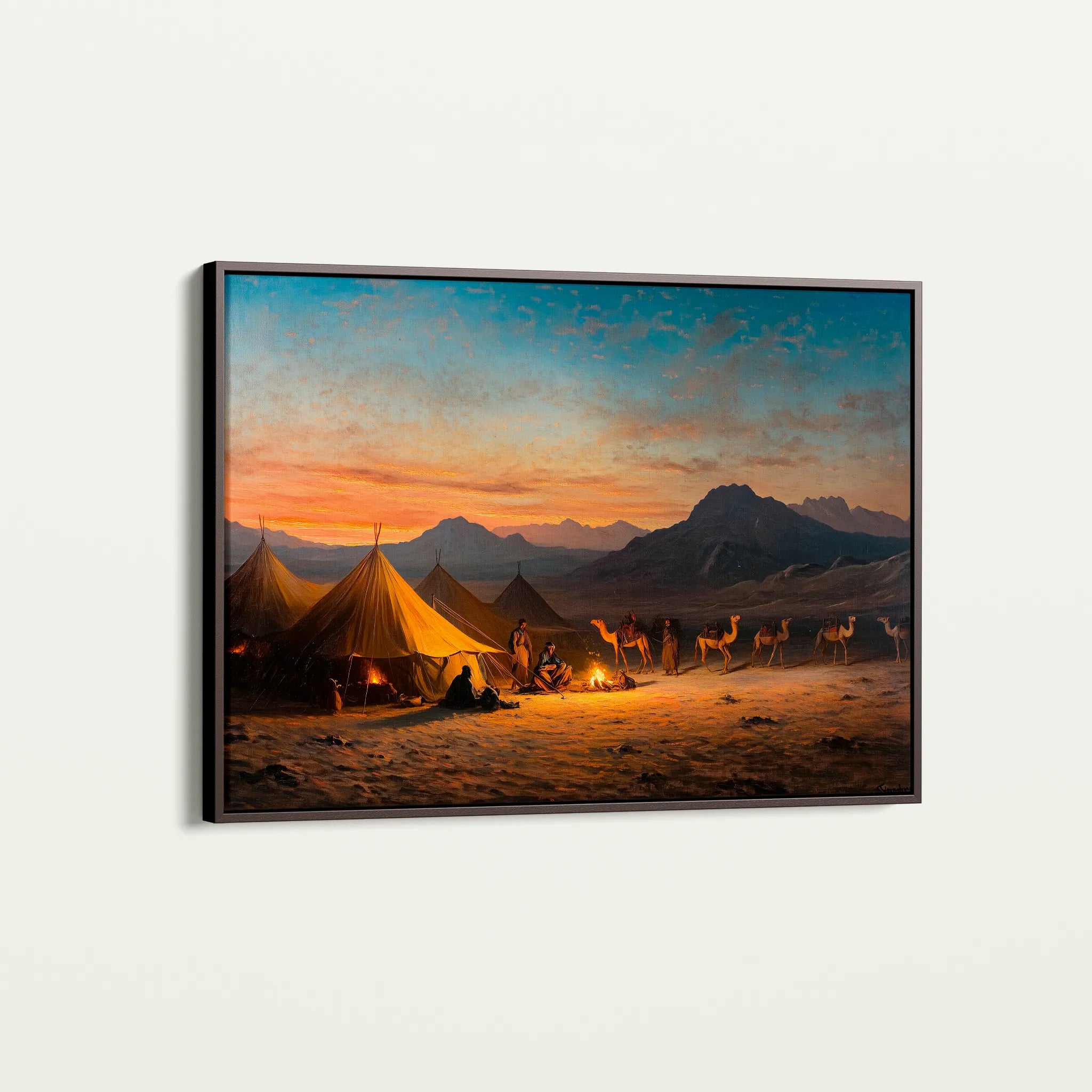 Orientalist 007 Canvas Art 18" x 24" / 45 x 60 cm / Black
