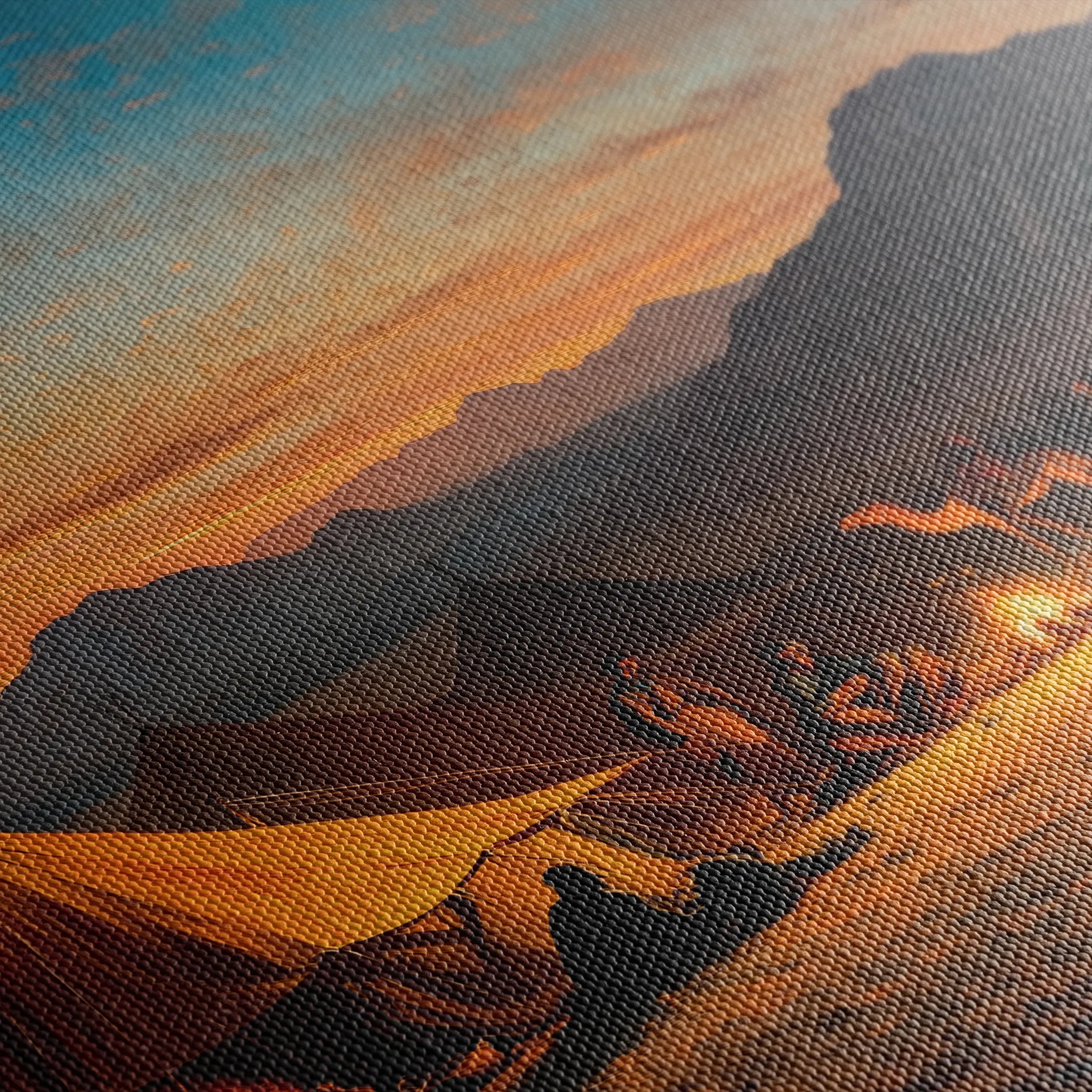Orientalist 007 Canvas Art 18" x 24" / 45 x 60 cm / Black