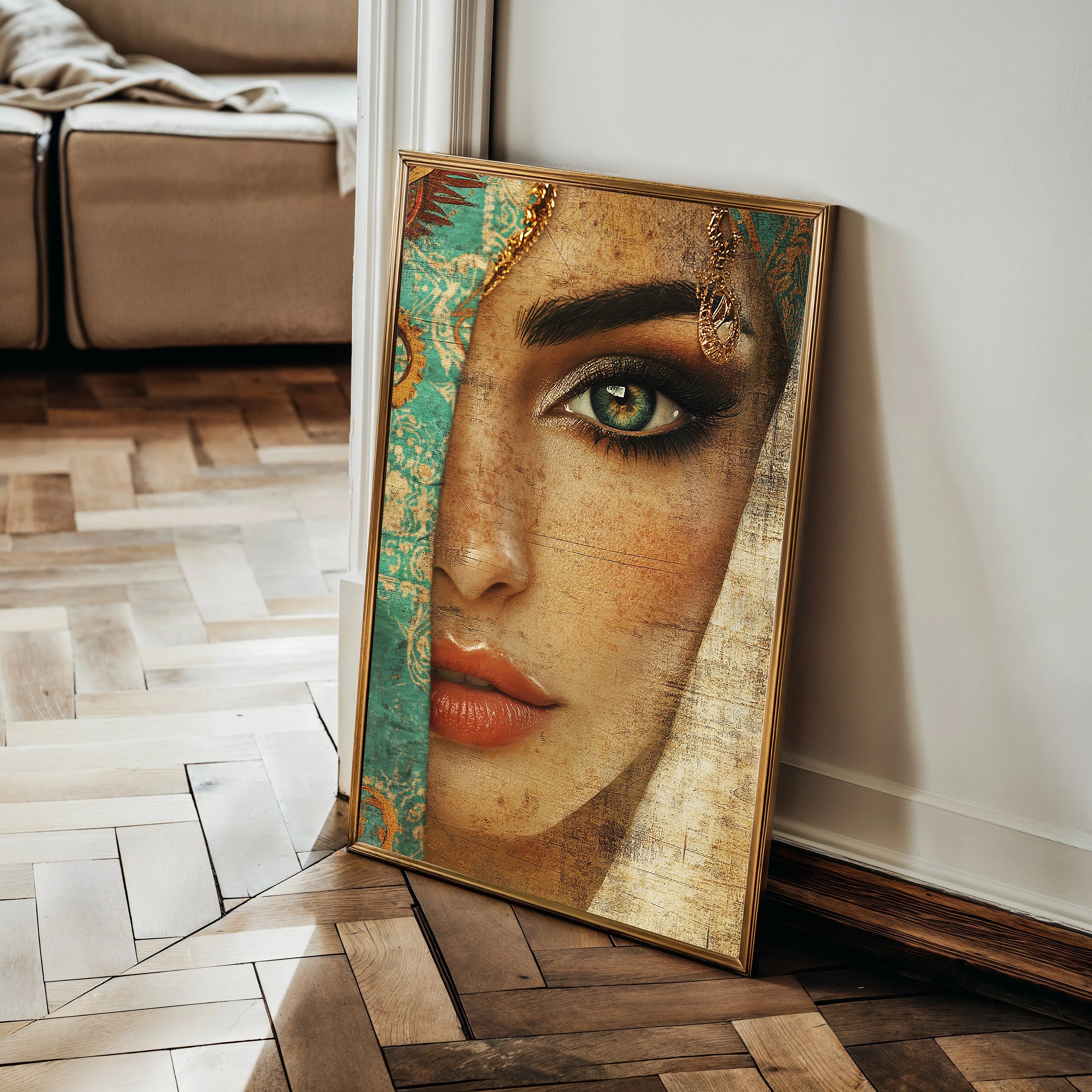 Portrait 007 Canvas Art 18" x 24" / 45 x 60 cm / Black