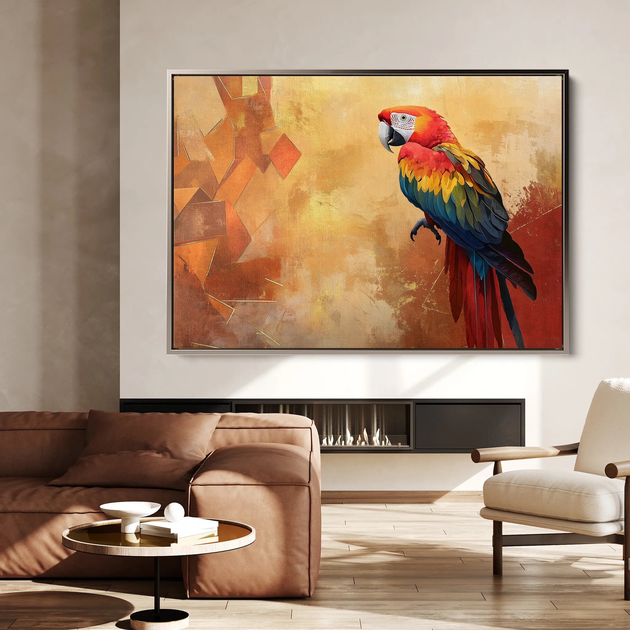 Animals 008 Canvas Art 18" x 24" / 45 x 60 cm / Black