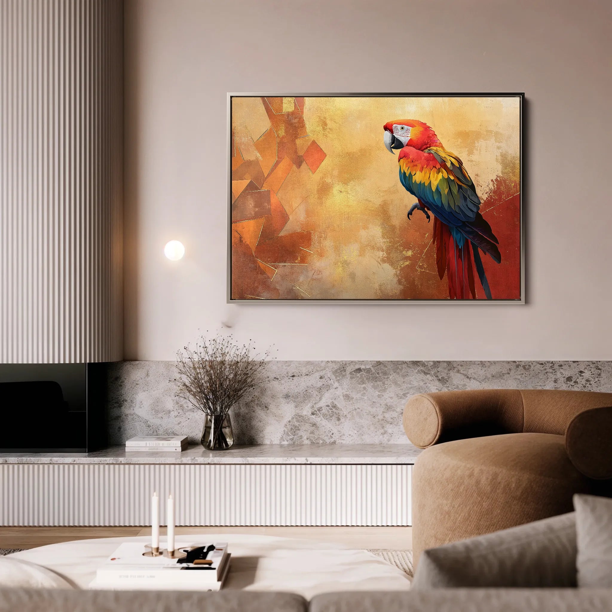 Animals 008 Canvas Art 18" x 24" / 45 x 60 cm / Black