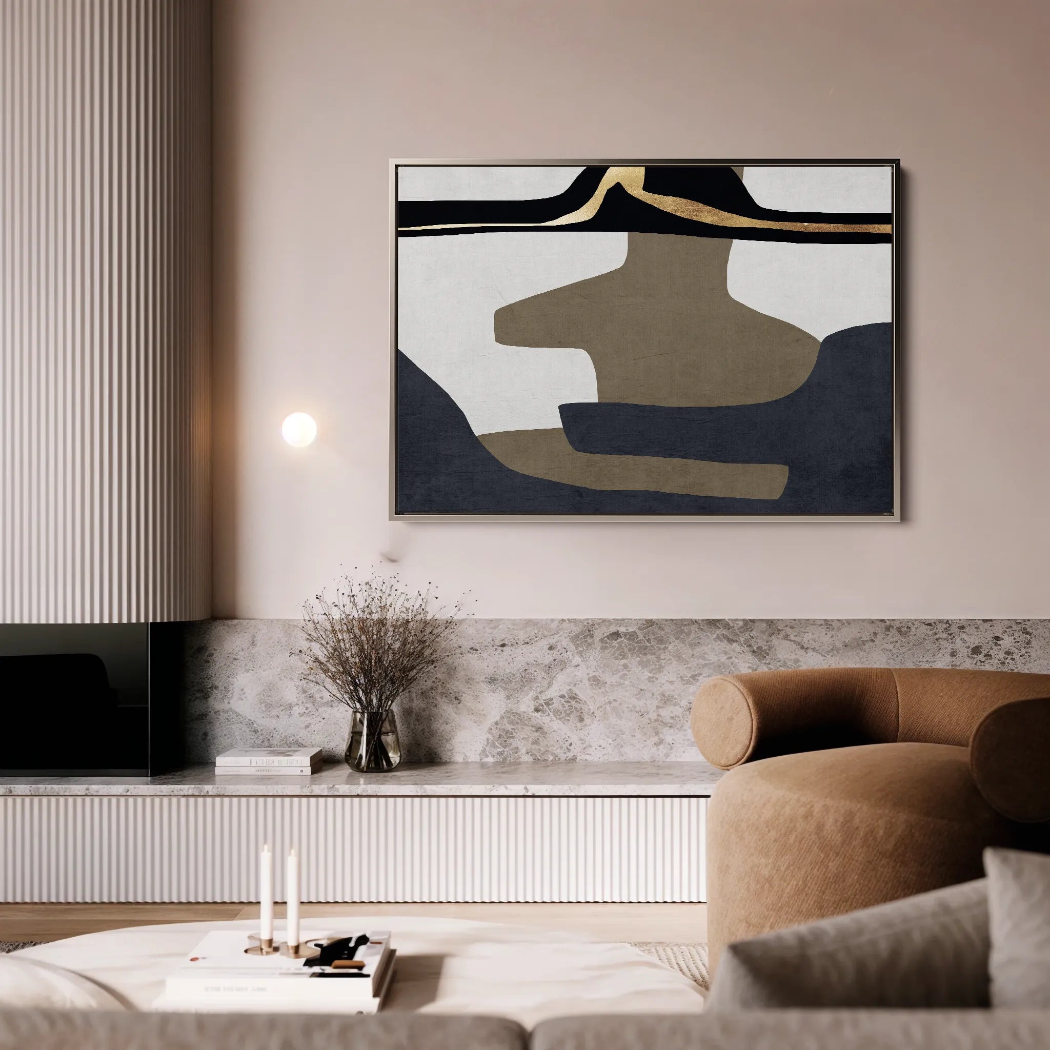 Boho 008 Canvas Art 18" x 24" / 45 x 60 cm / Black