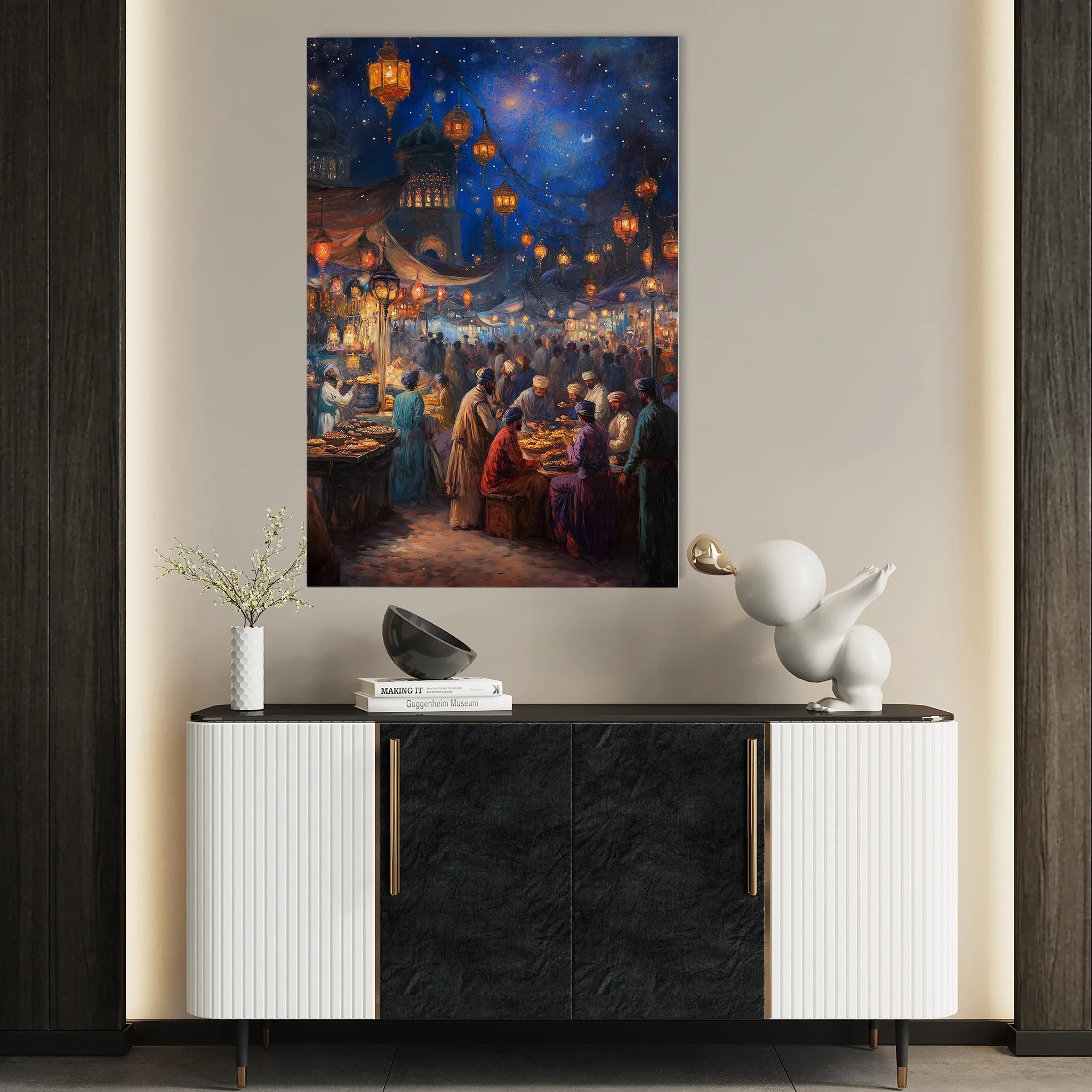Orientalist 008 Canvas Art 18" x 24" / 45 x 60 cm / Black