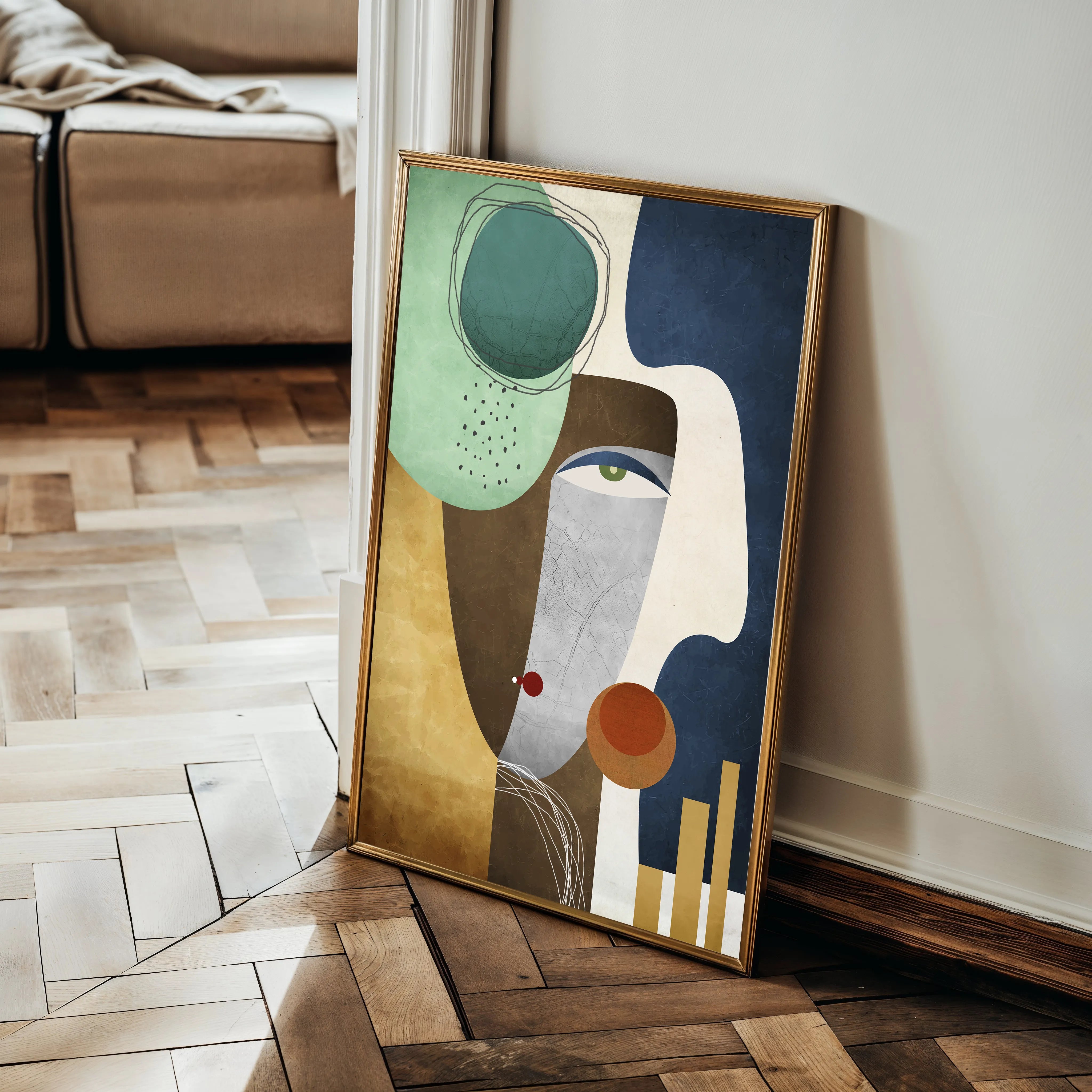 Portrait 008 Canvas Art 18" x 24" / 45 x 60 cm / Black